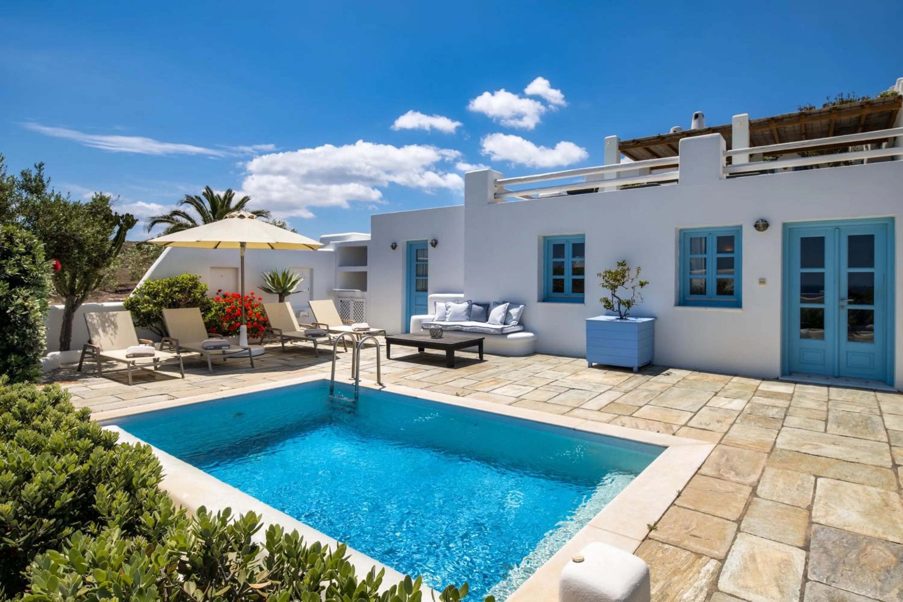 Patio in Anema Boutique Hotel & Villas Santorini