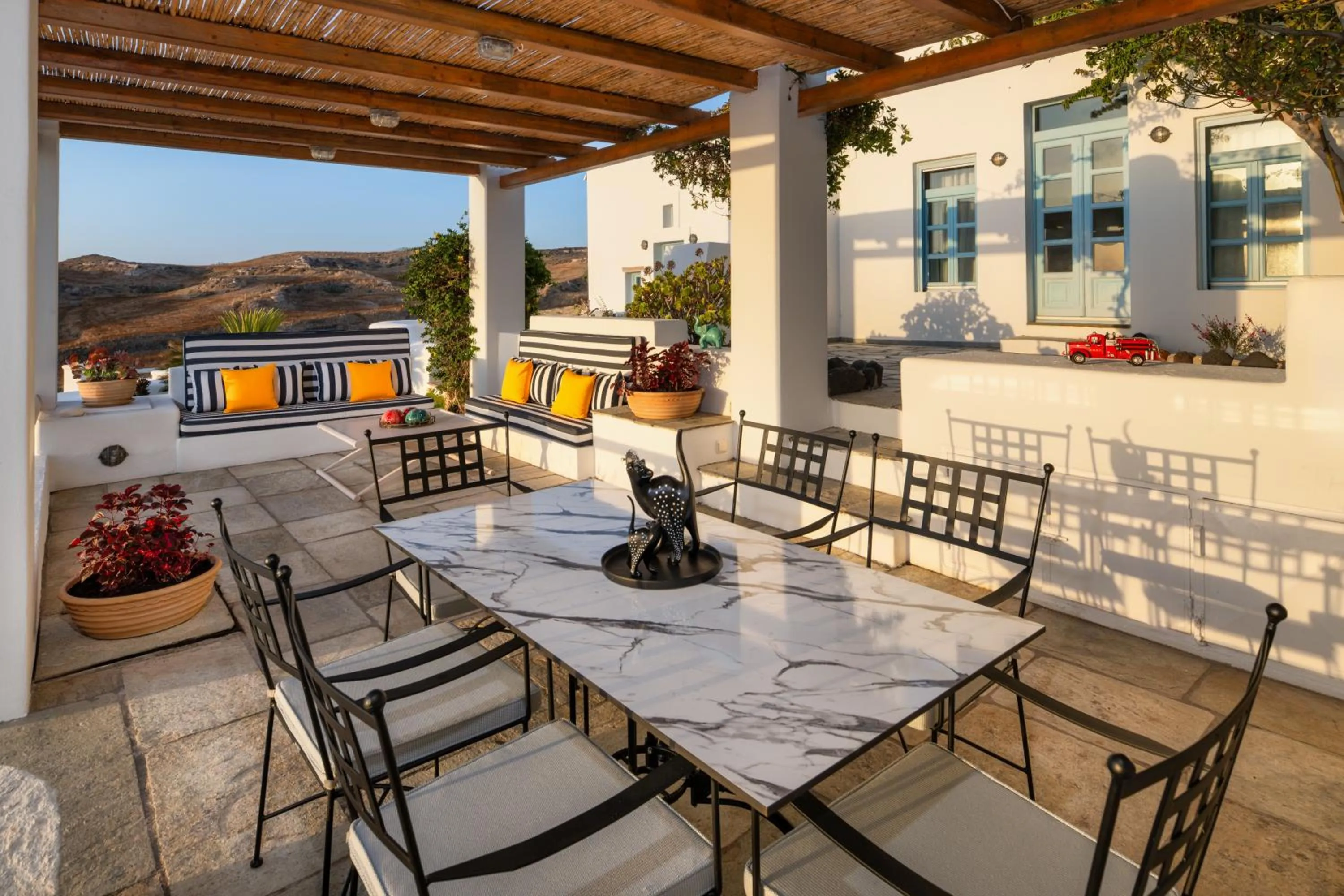 Patio in Anema Boutique Hotel & Villas Santorini