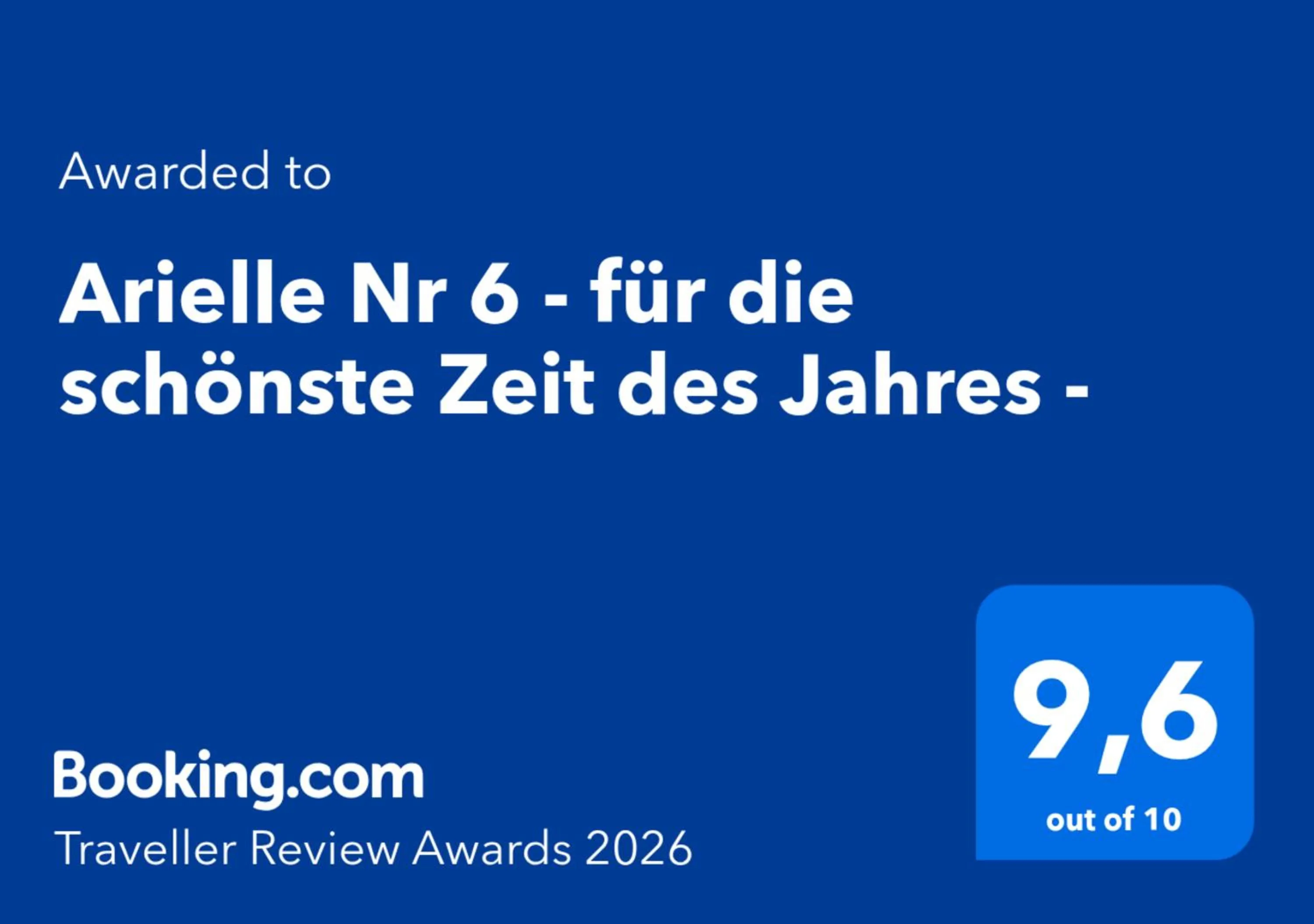 Certificate/Award in Arielle Nr 6 - für die schönste Zeit des Jahres -