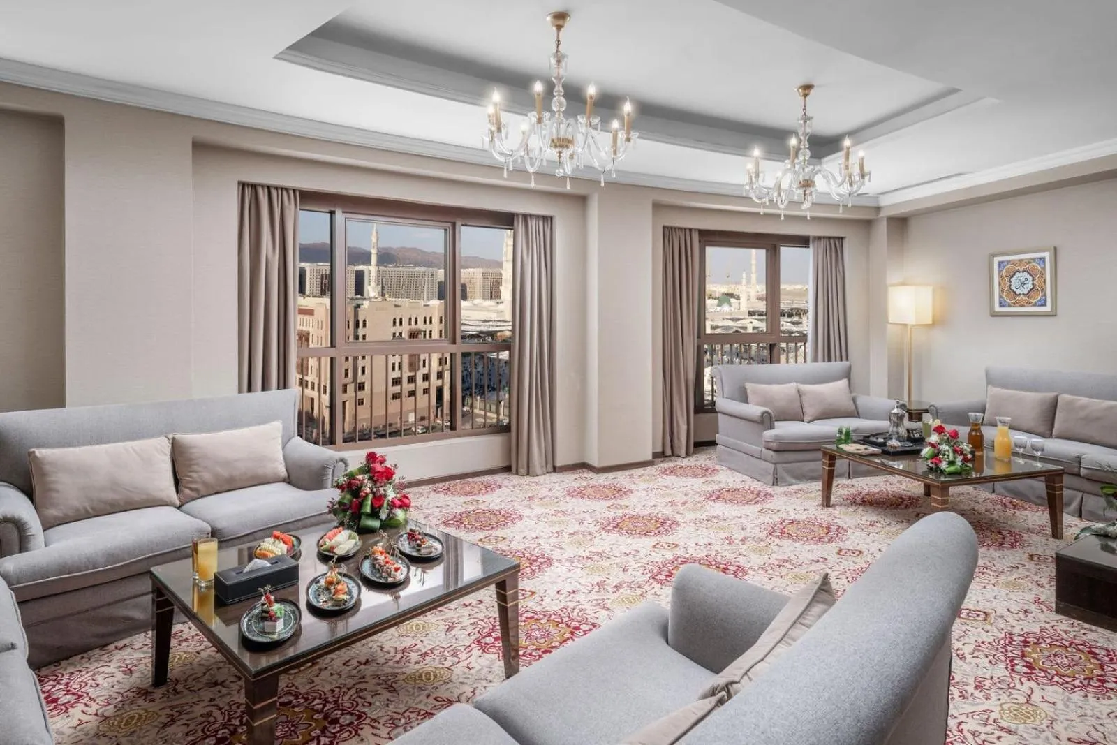 Living room in Taiba Madinah Hotel