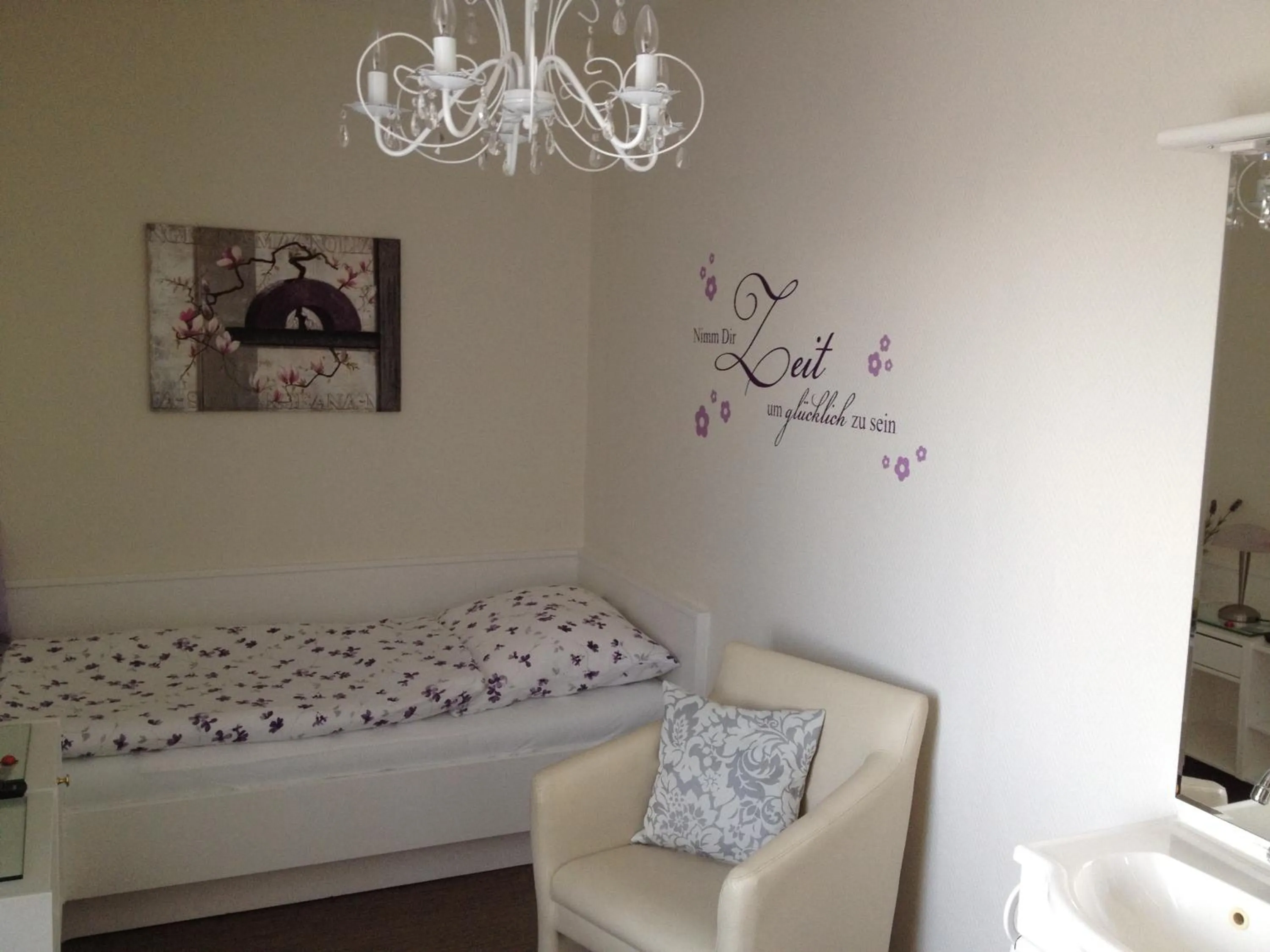 Bed in Gästehaus Graul