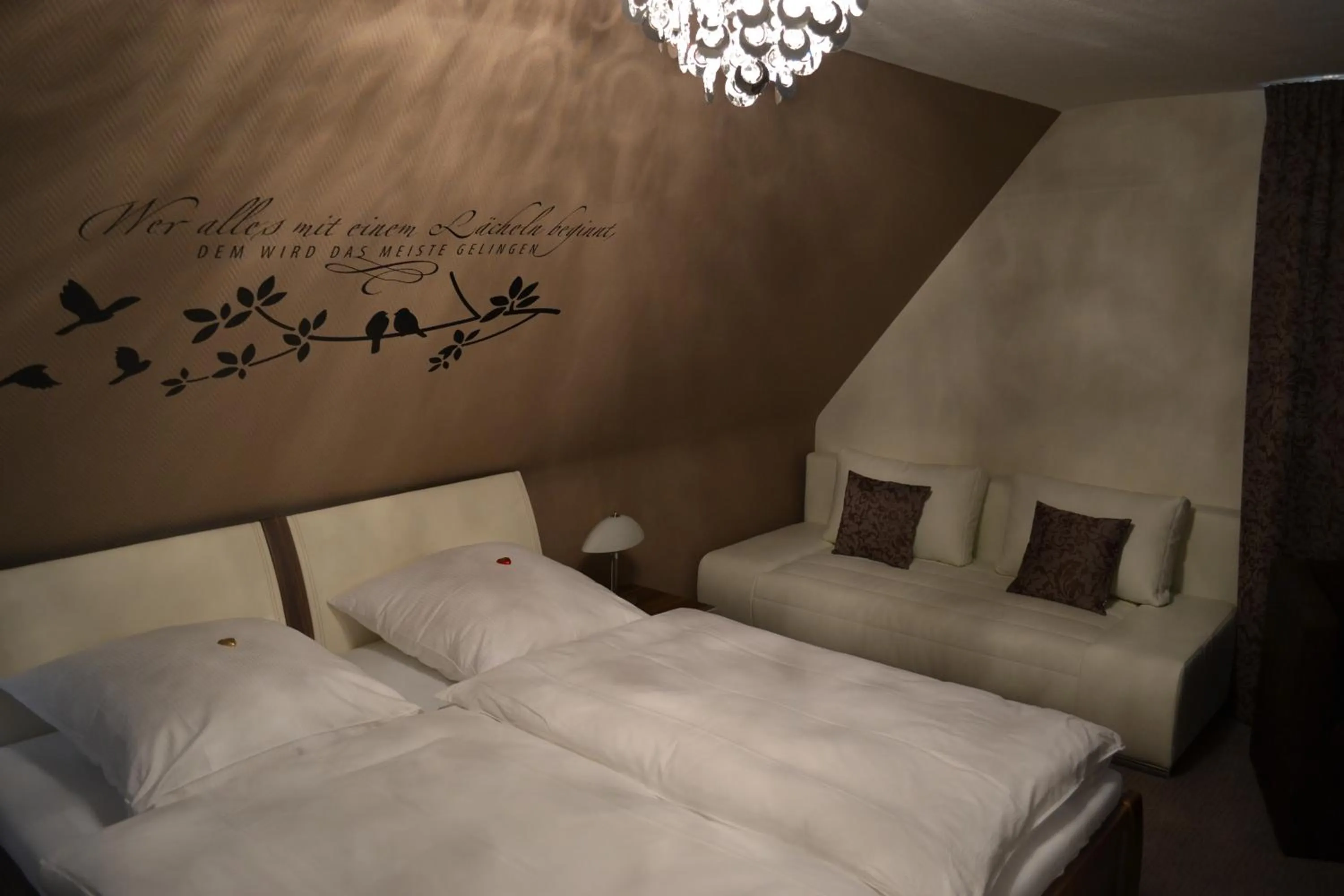 Bed in Gästehaus Graul