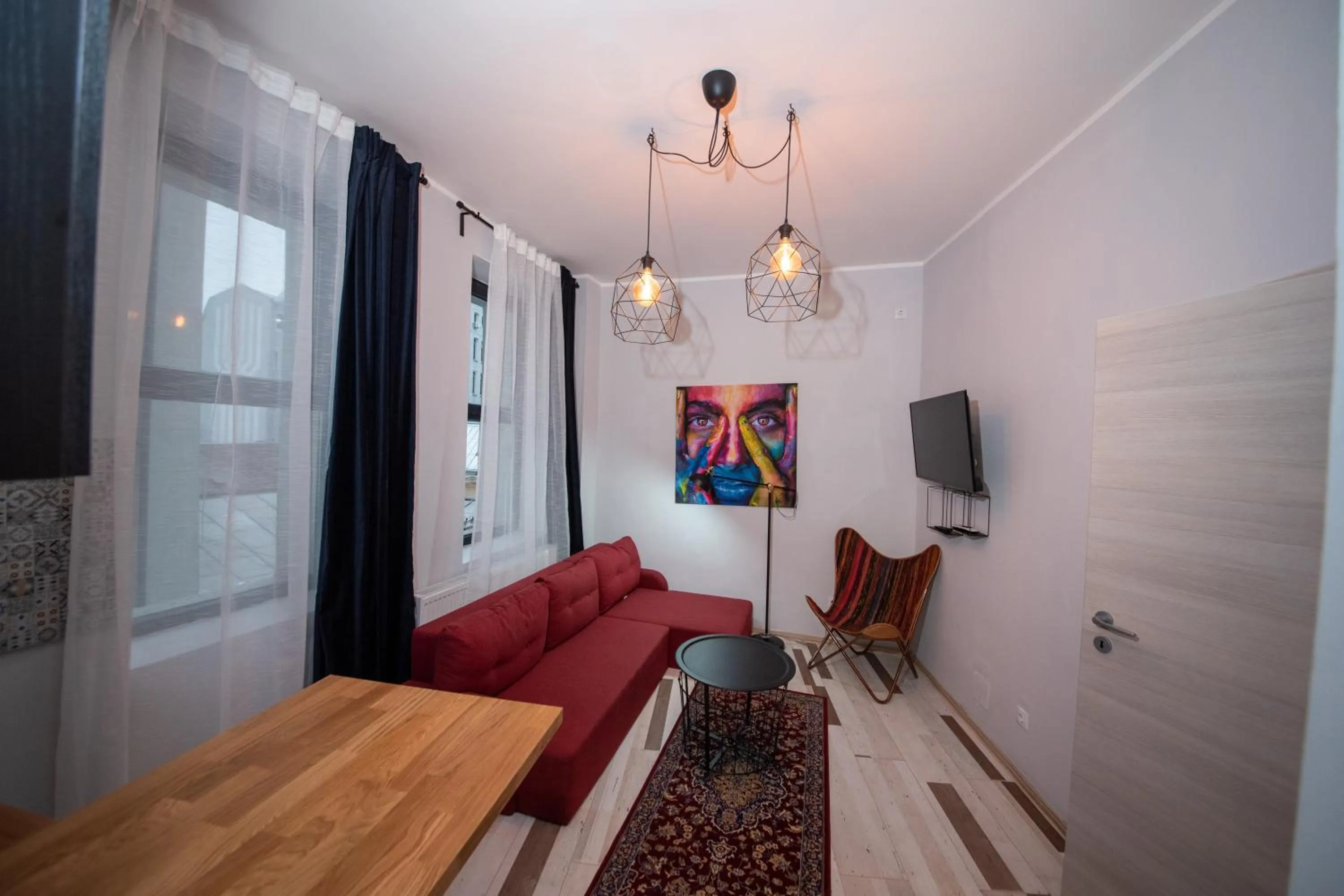 Living room, Bed in Heights Accommodation City Center