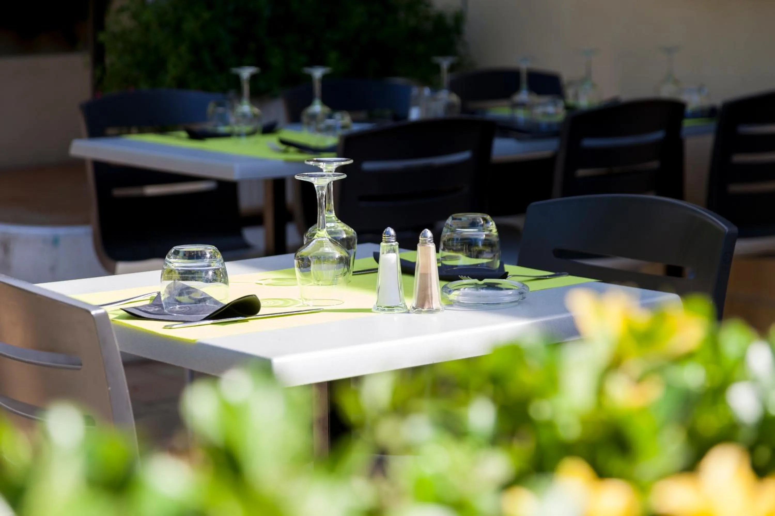 Decorative detail in Logis Hotel Restaurant Le Flamant Rose camargue