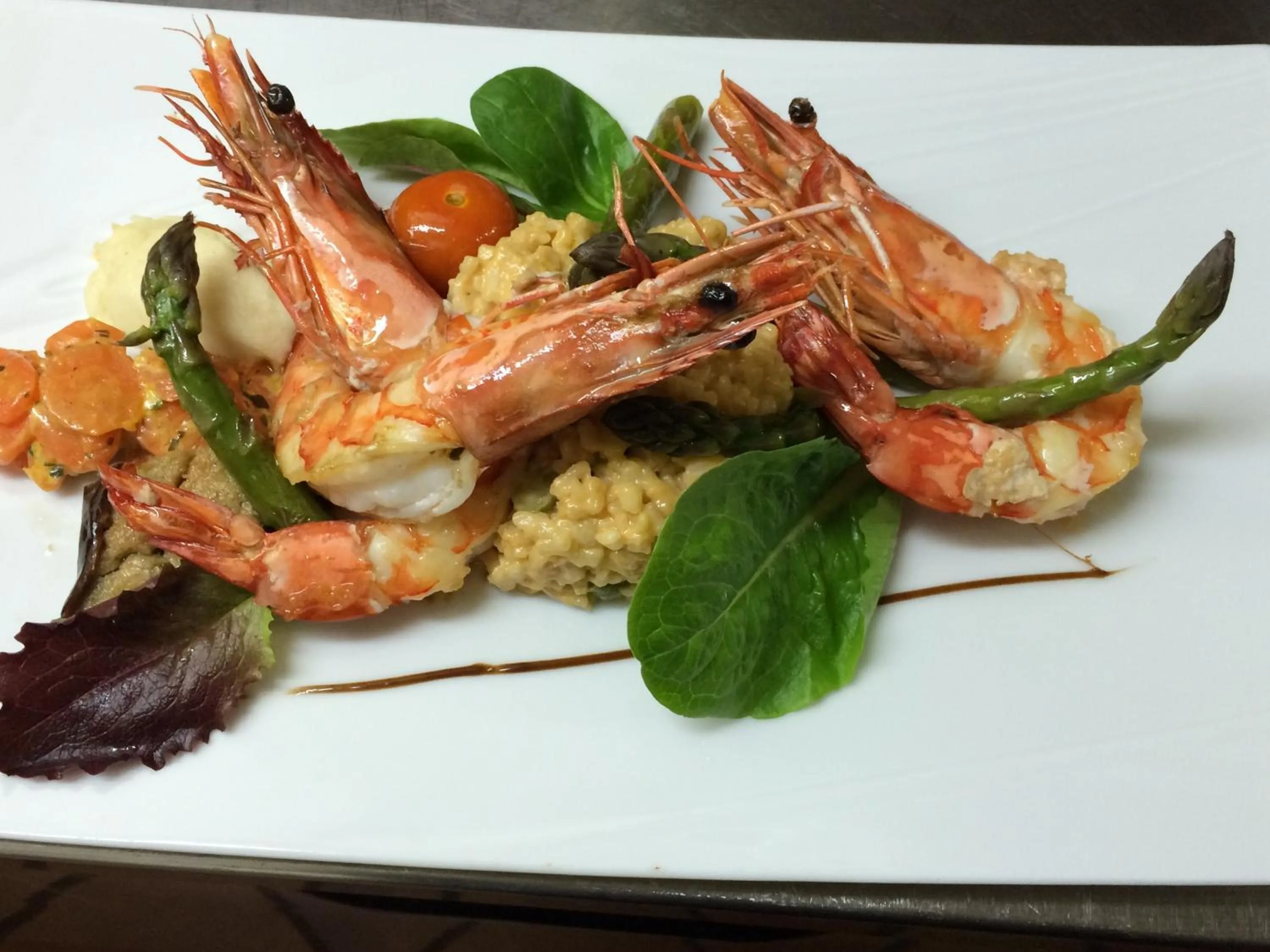 Food close-up in Logis Hotel Restaurant Le Flamant Rose camargue