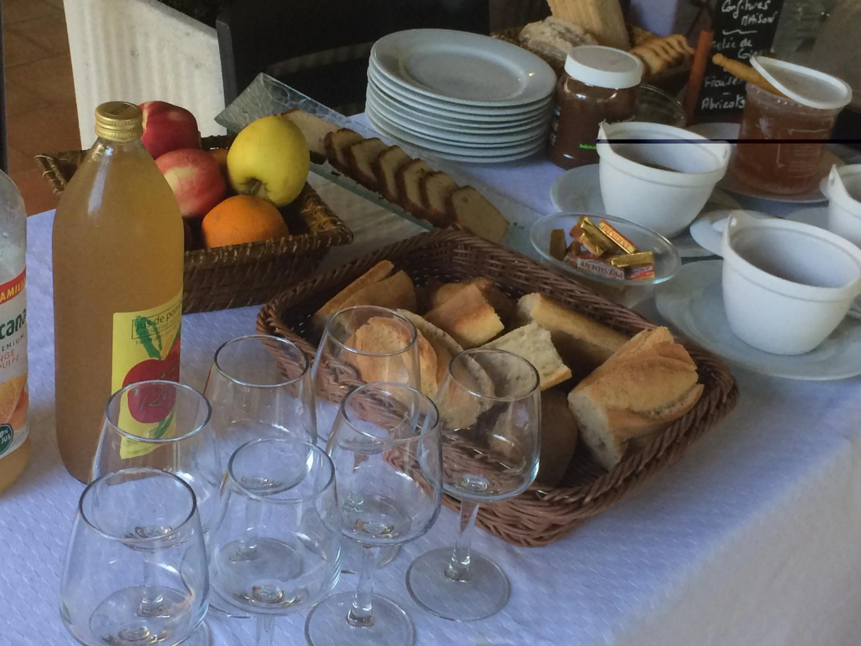 Buffet breakfast in Logis Hotel Restaurant Le Flamant Rose camargue