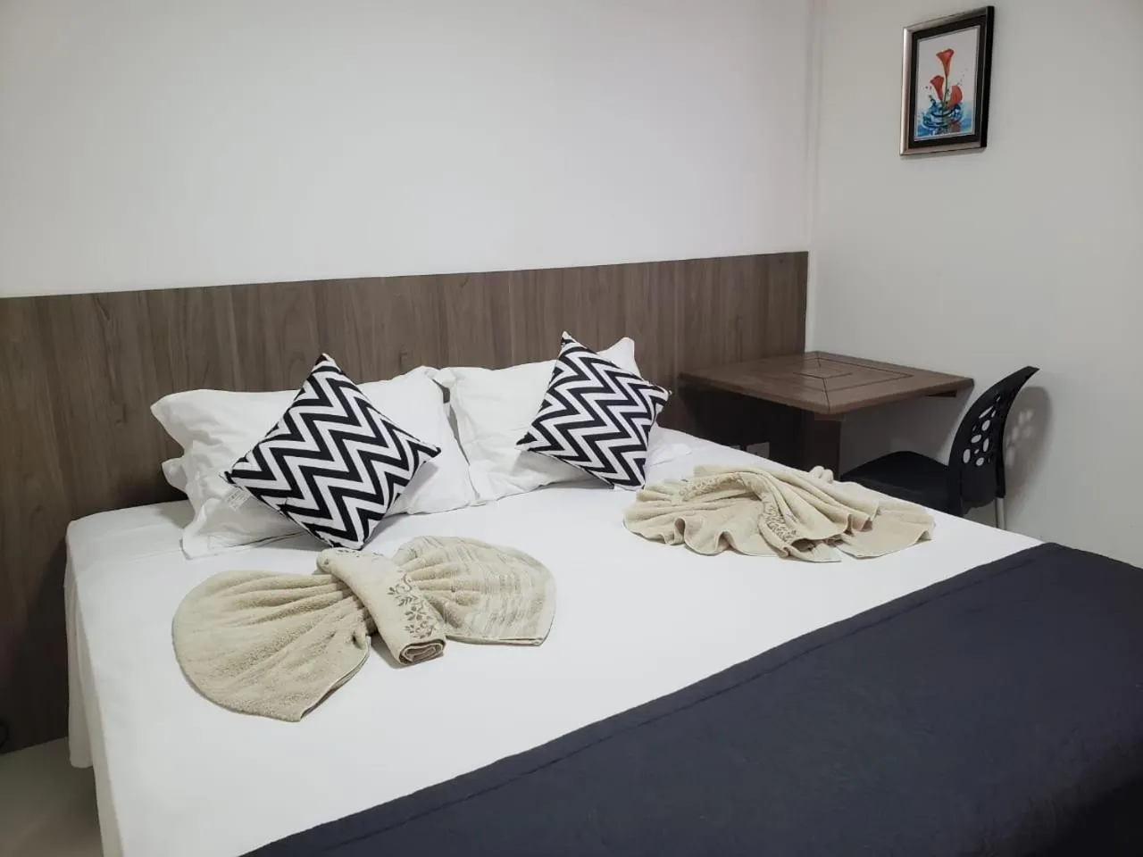 Bed in Pousada Aratu