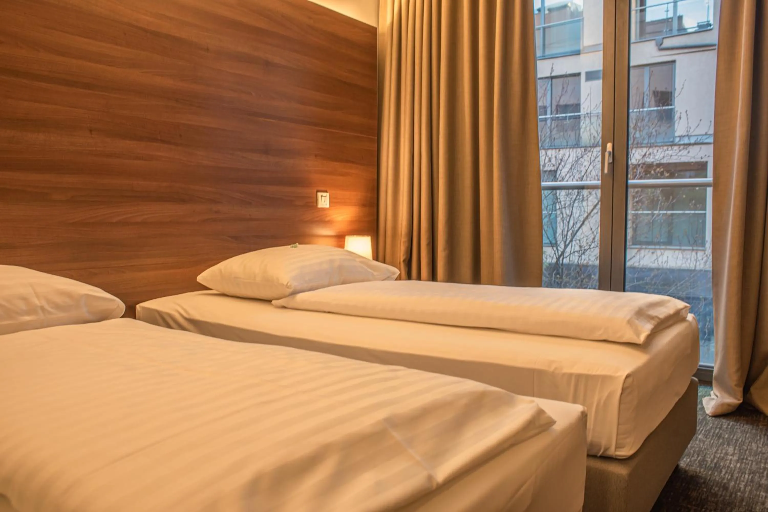 Bed in Hotel Sliško