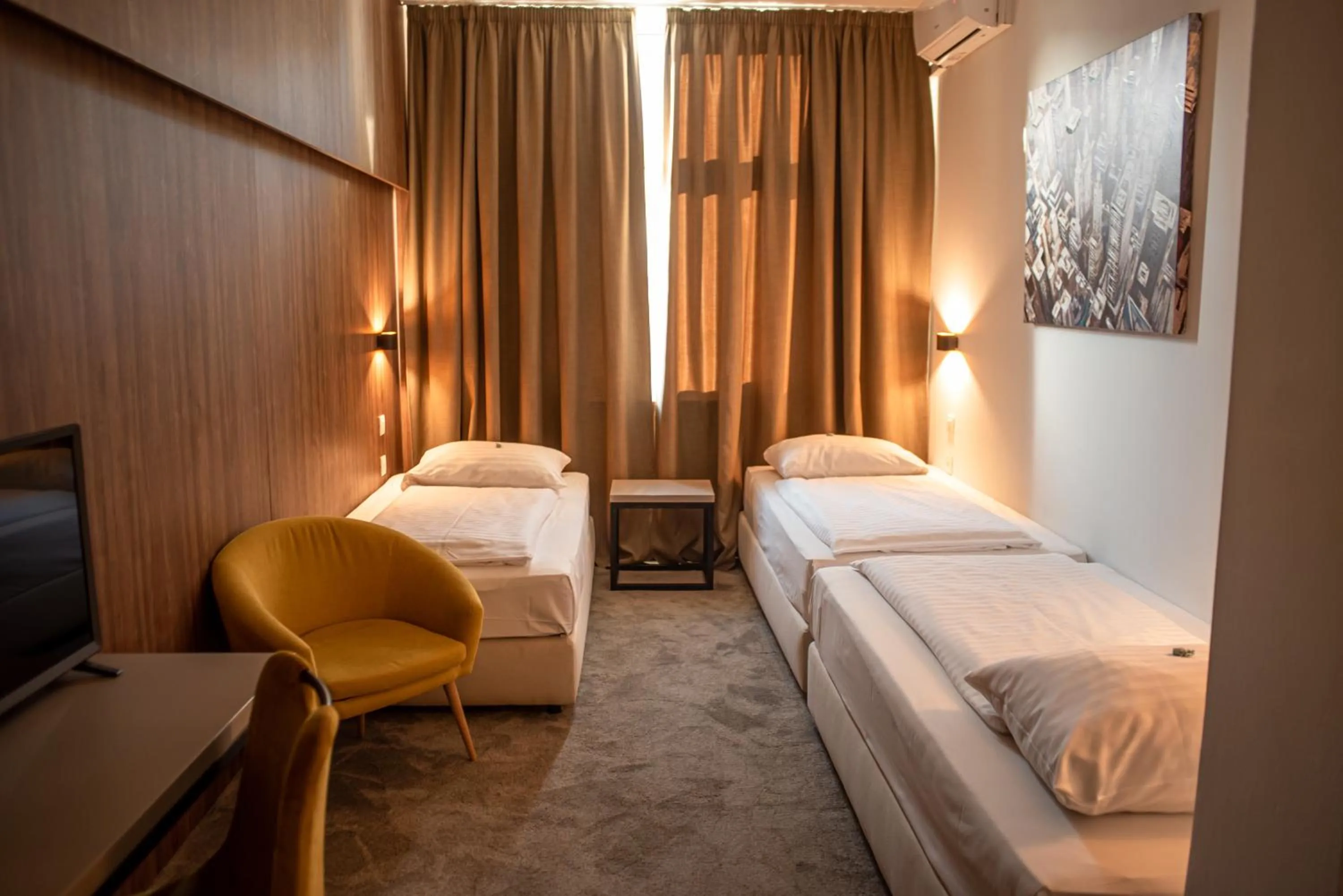 Bed in Hotel Sliško