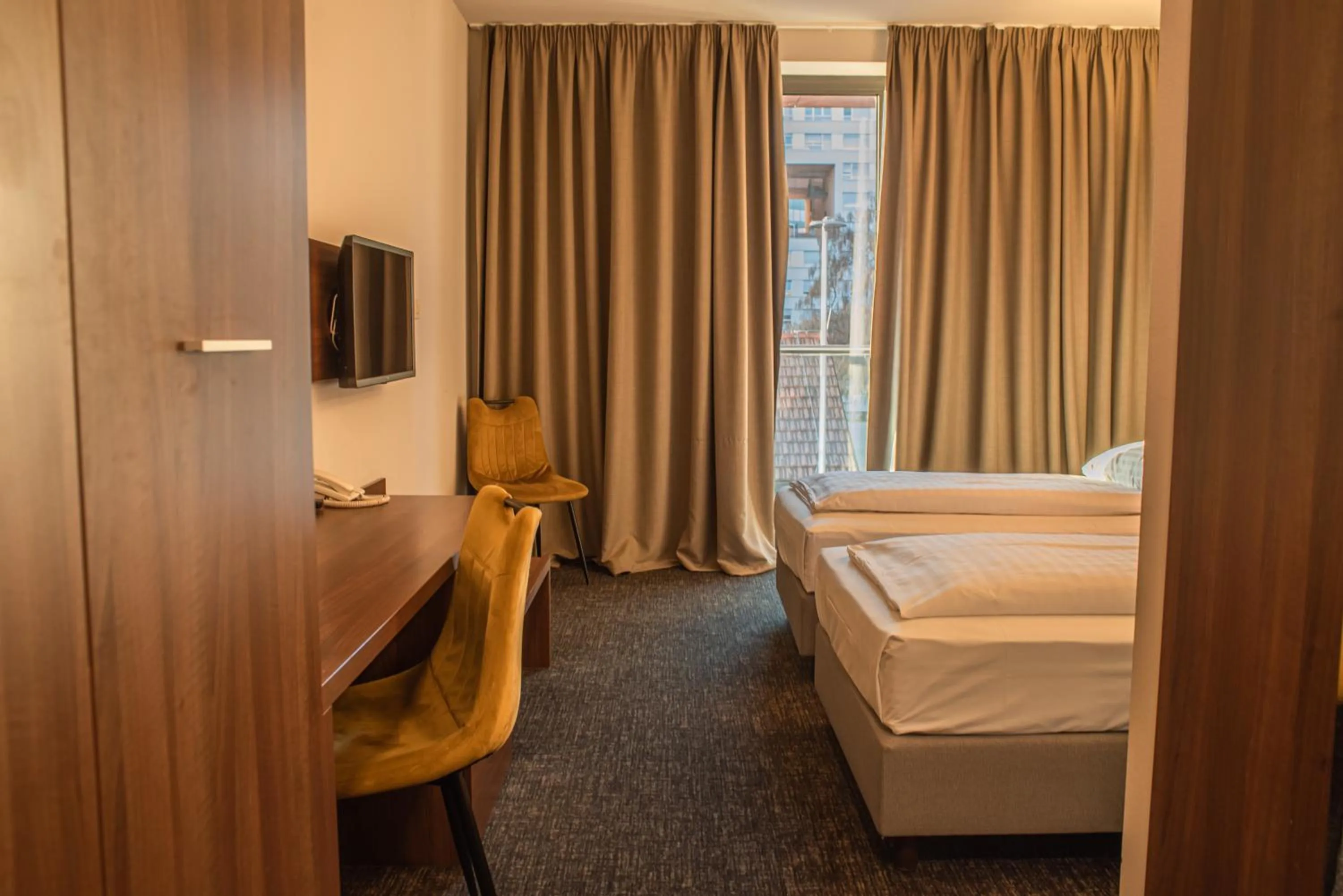 Bed in Hotel Sliško