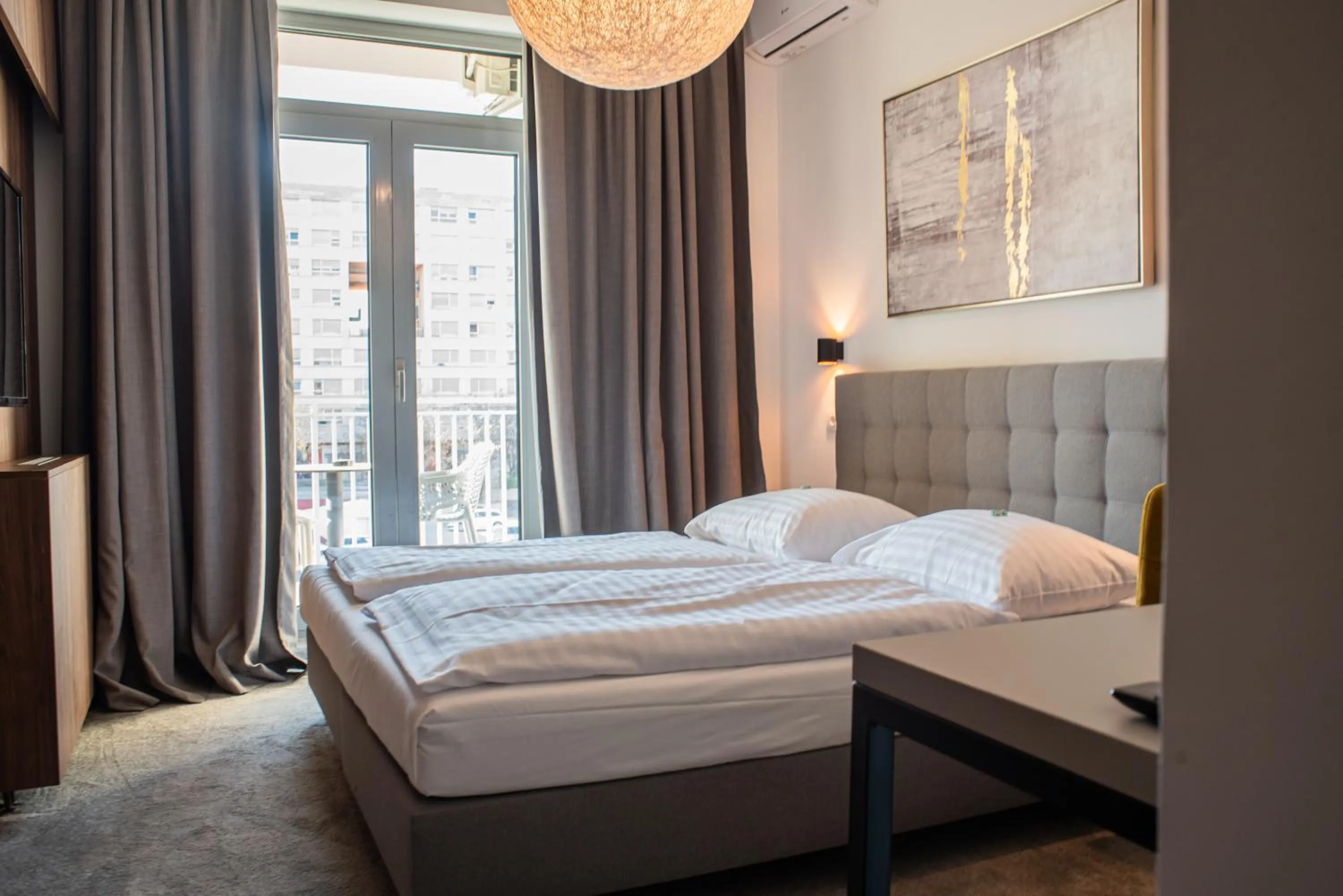 Bed in Hotel Sliško