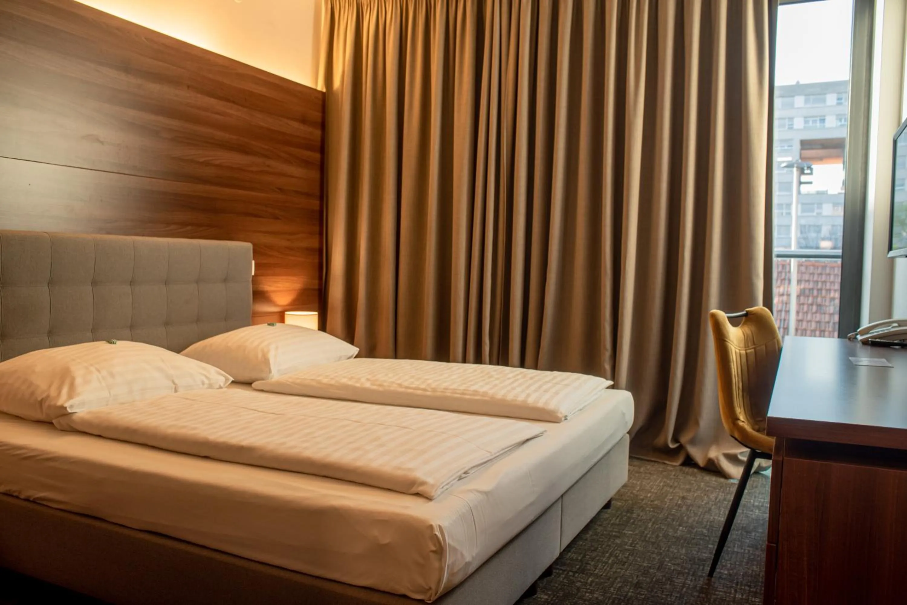 Bed in Hotel Sliško