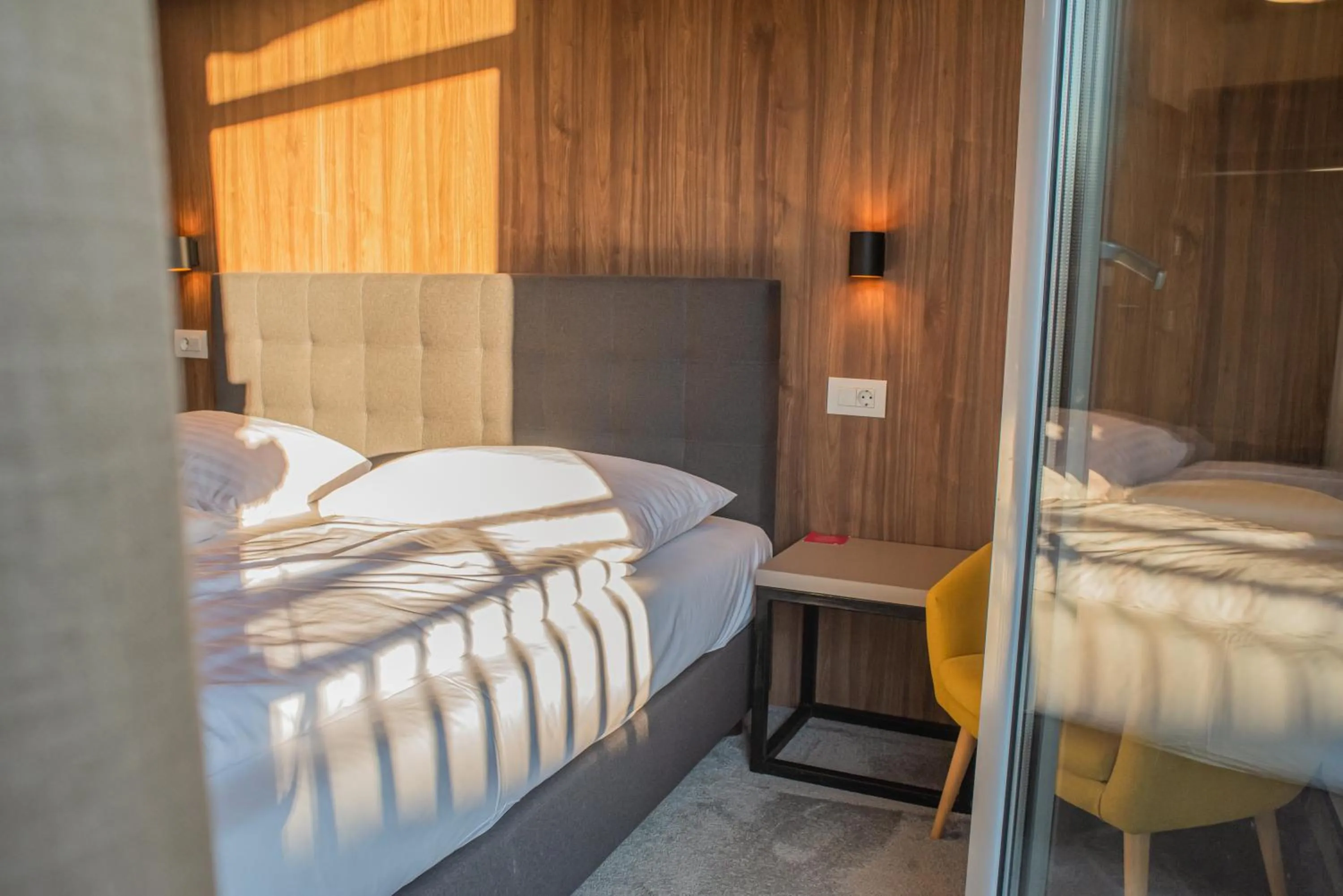 Bed in Hotel Sliško