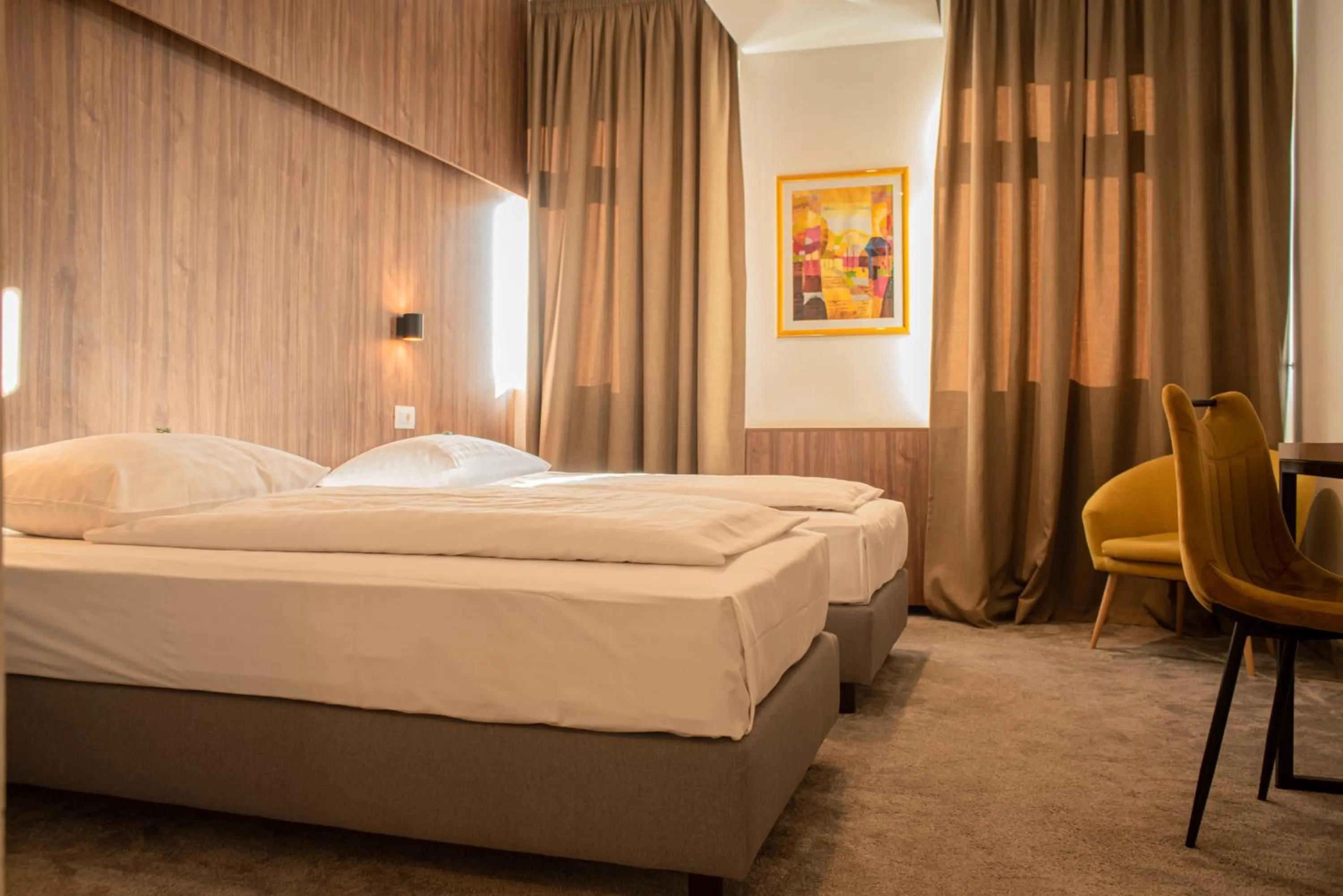 Bed in Hotel Sliško