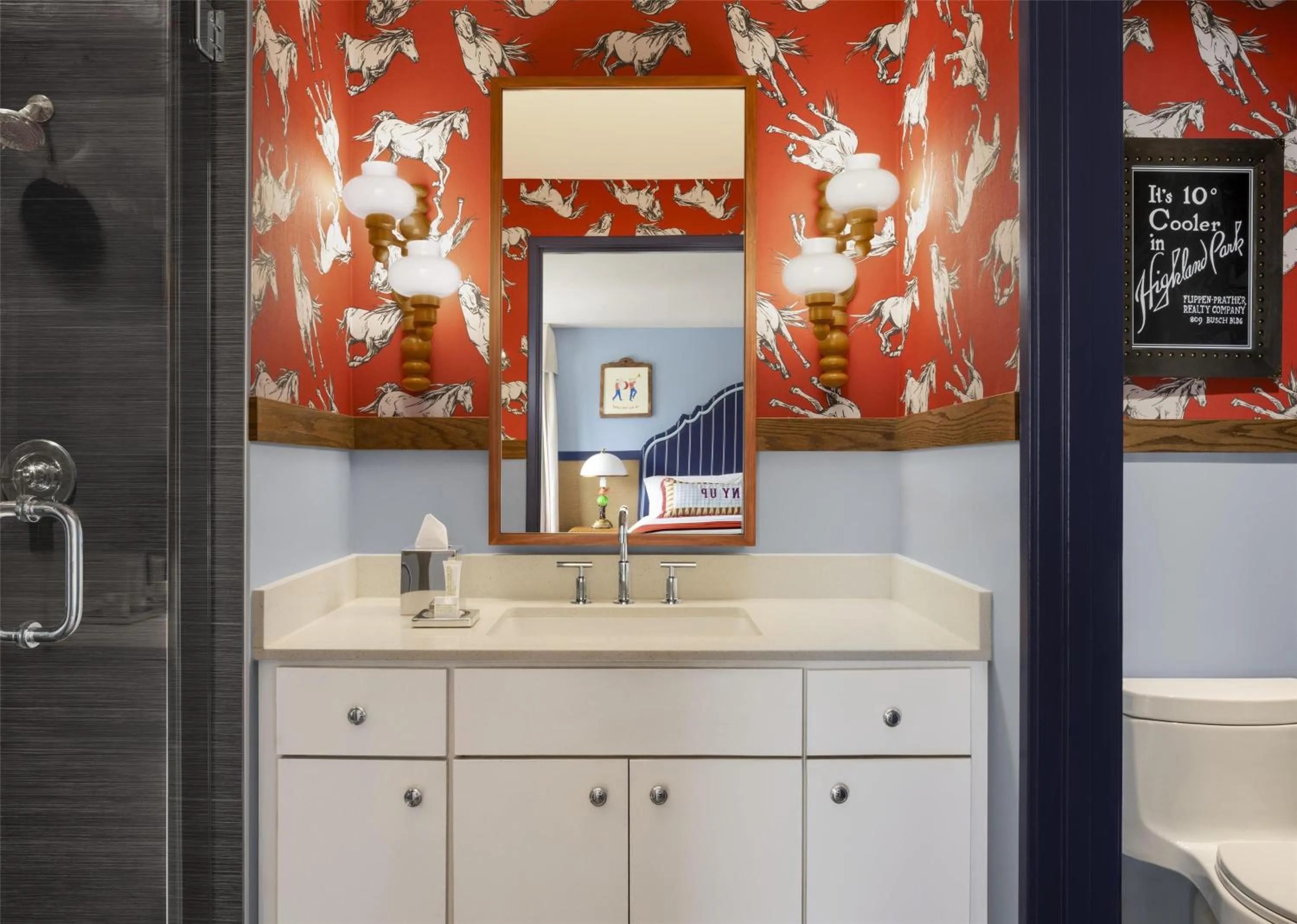 Bathroom in Graduate by Hilton Dallas