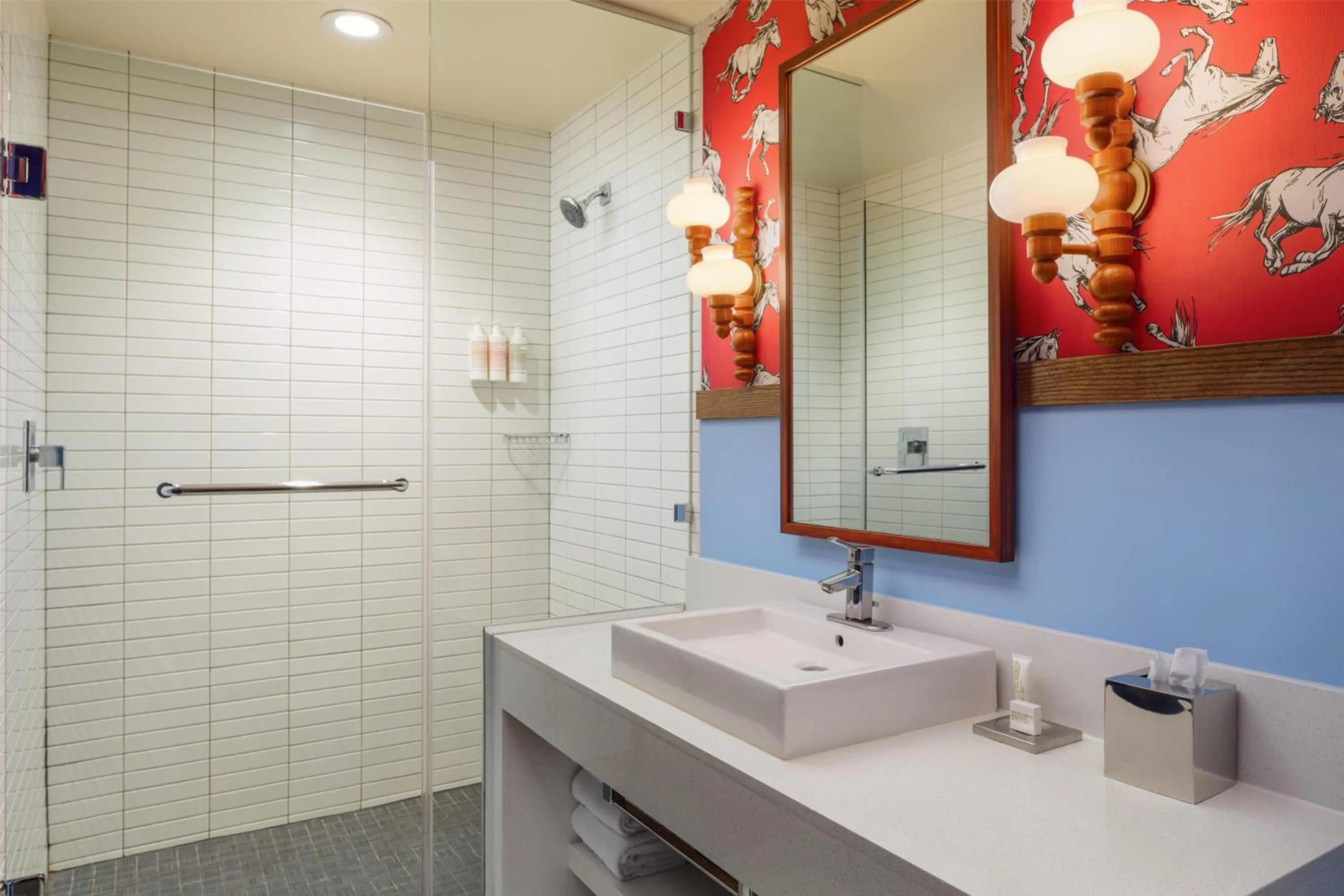 Bathroom in Graduate by Hilton Dallas