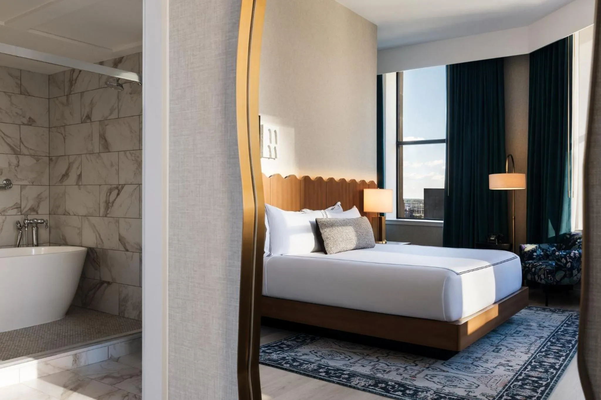 Photo of the whole room, Bed in Kimpton Hotel Monaco Baltimore Inner Harbor by IHG