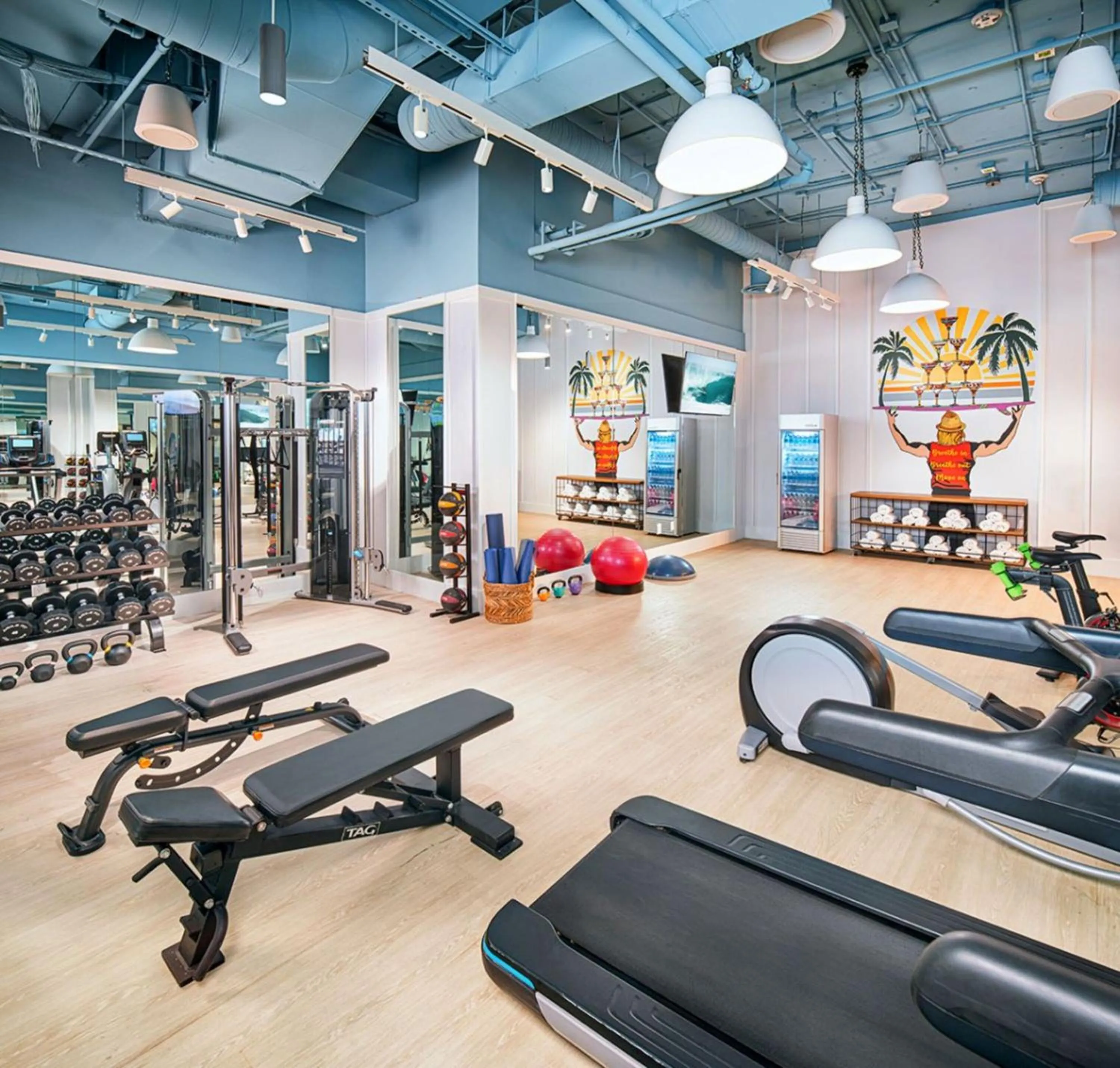 Fitness centre/facilities in Margaritaville Hotel San Diego Gaslamp Quarter