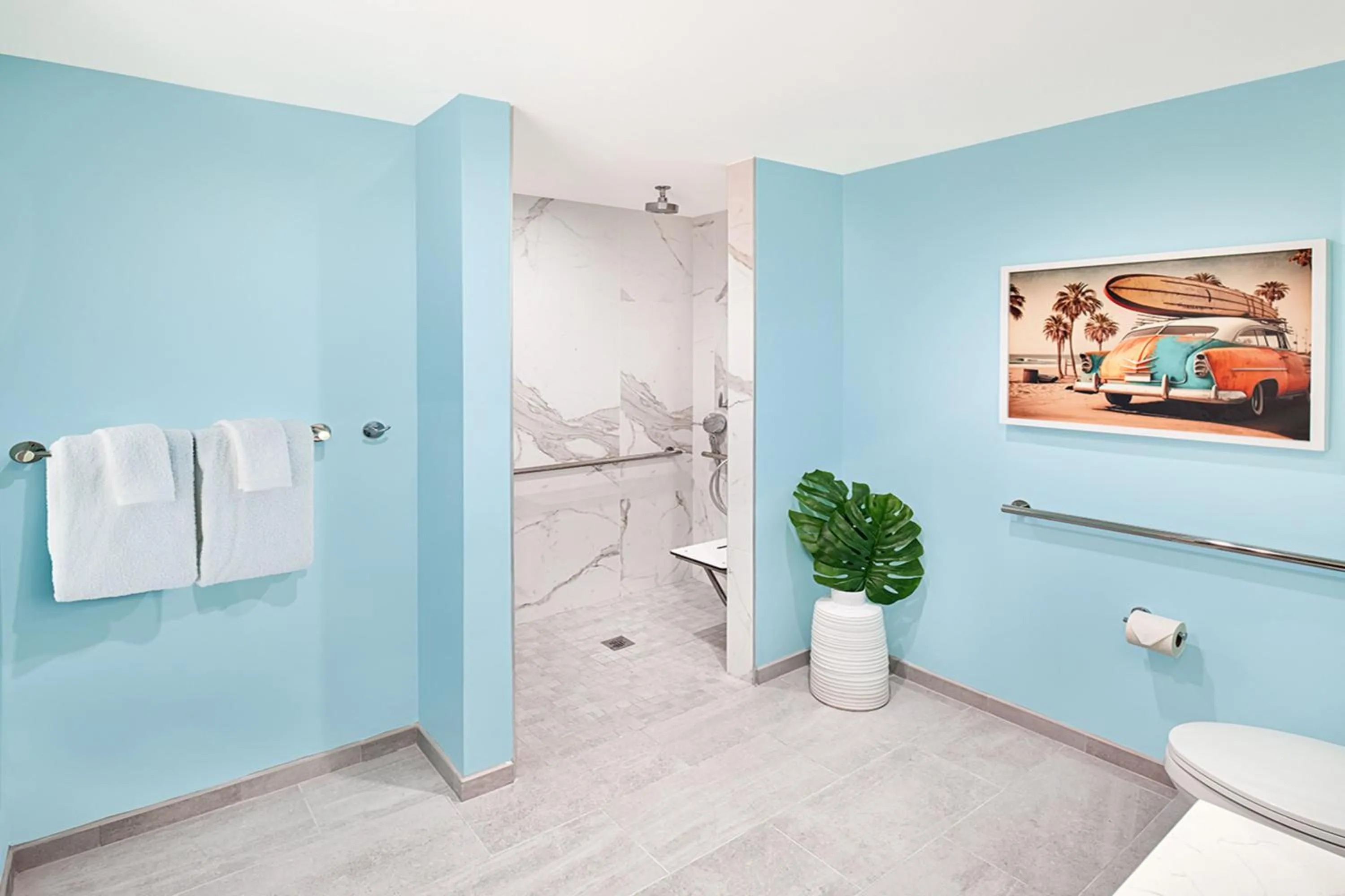 Bathroom in Margaritaville Hotel San Diego Gaslamp Quarter