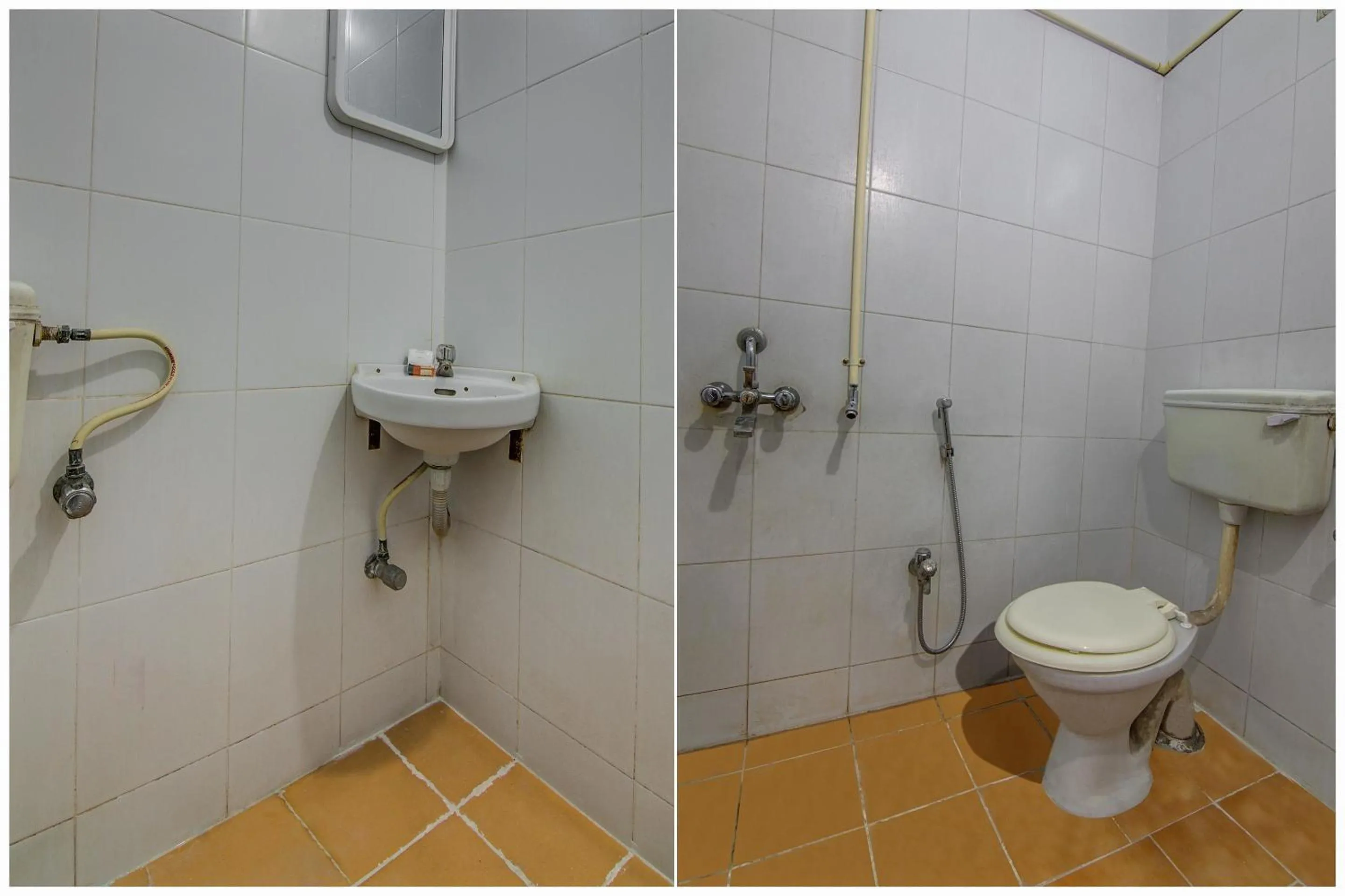 Bathroom in Hotel O Mayur's Residency Near Malkpet