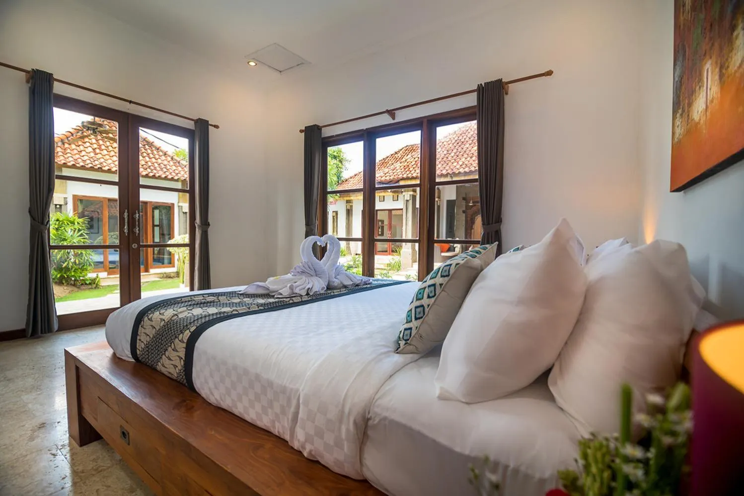 Bedroom, Bed in Georgina Estate by Villas Direct Bali