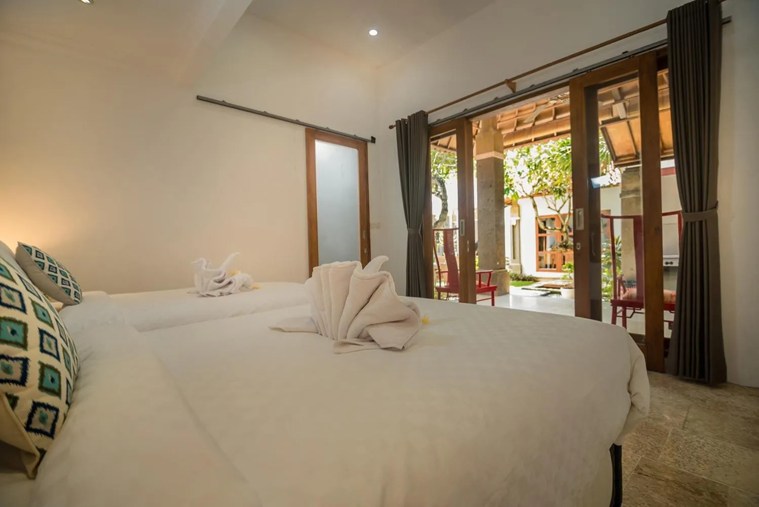 Bedroom, Bed in Georgina Estate by Villas Direct Bali
