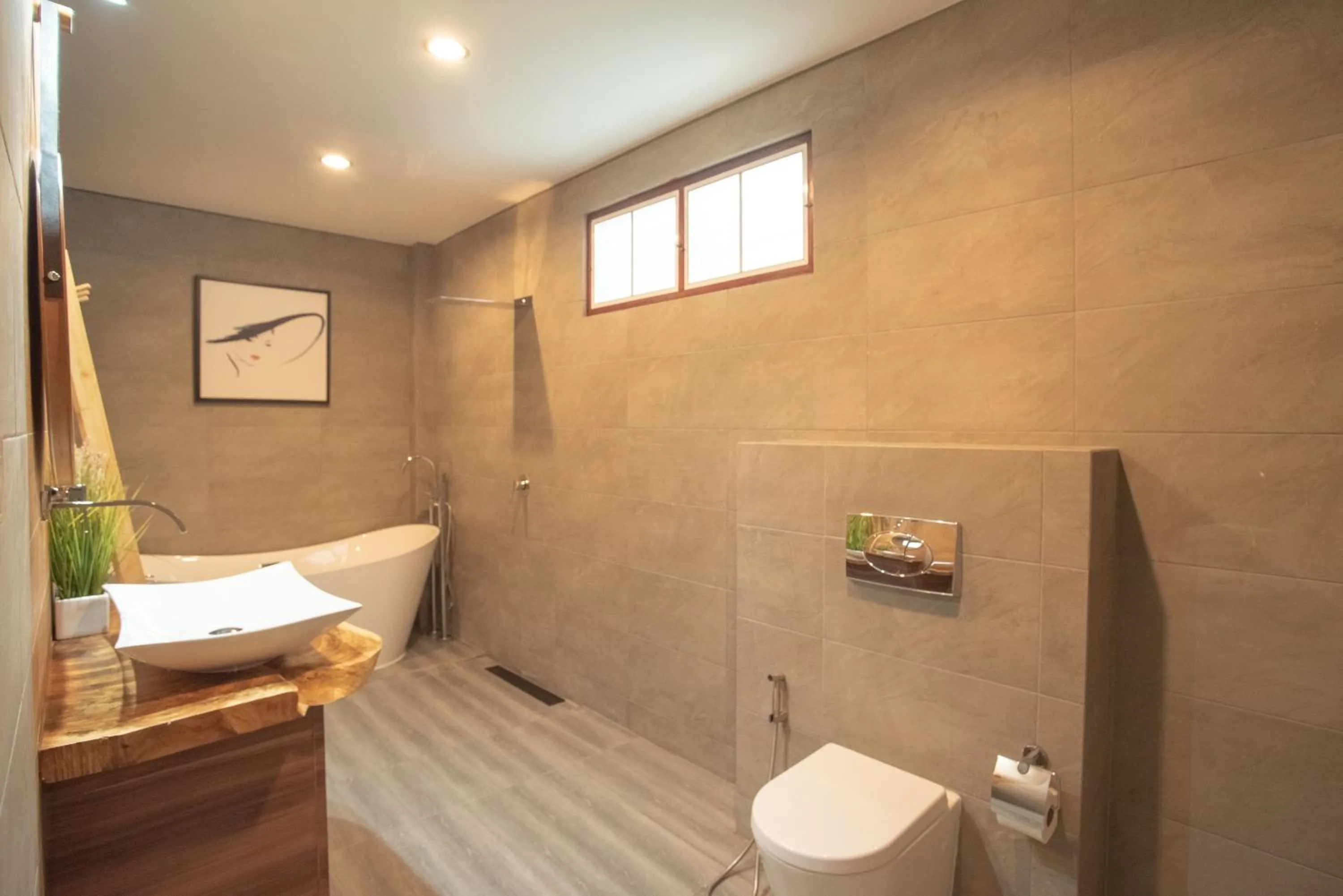 Toilet in Kan & Kan Luxury Pool Villa Hua Hin with all bathtub