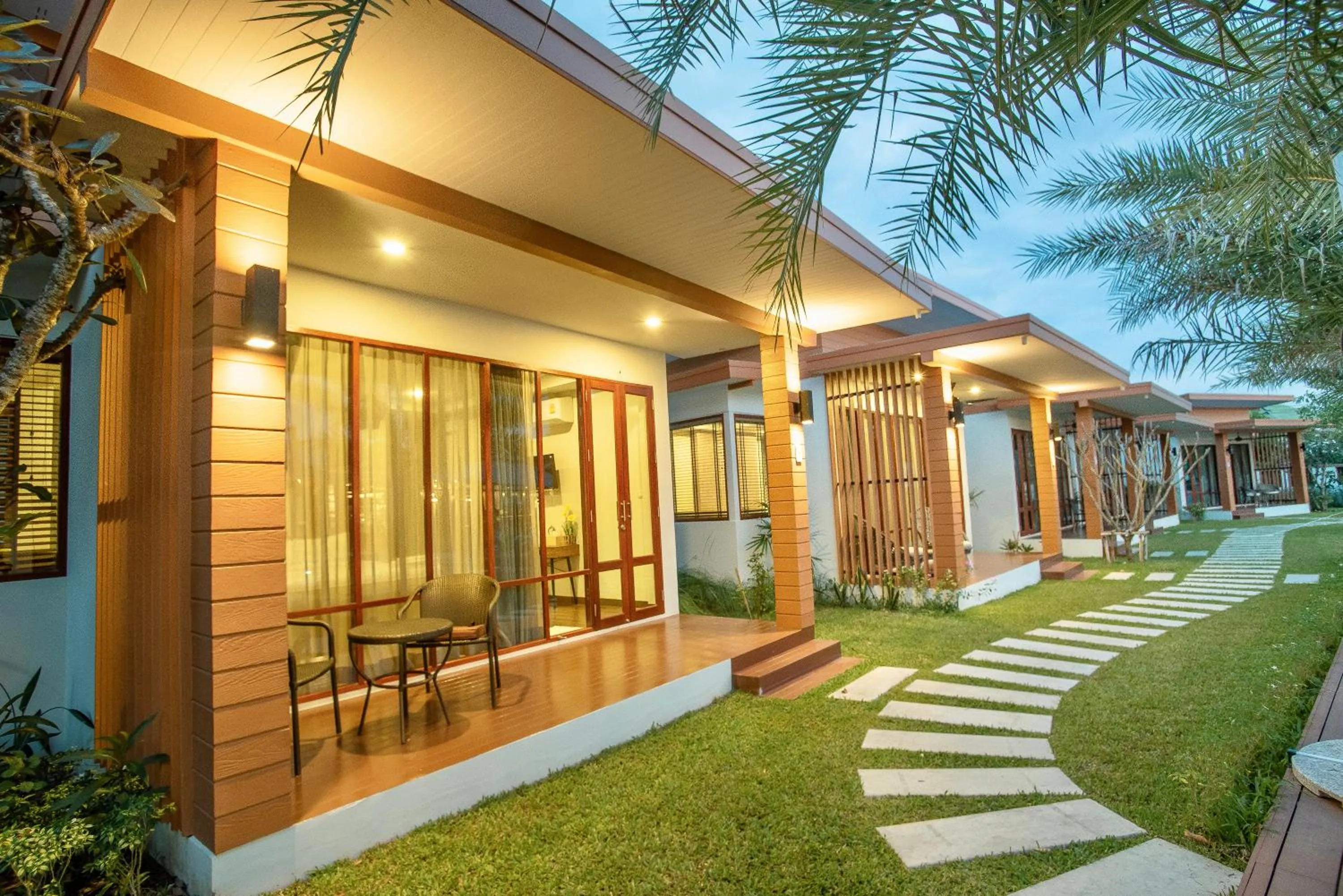 Property building in Kan & Kan Luxury Pool Villa Hua Hin with all bathtub