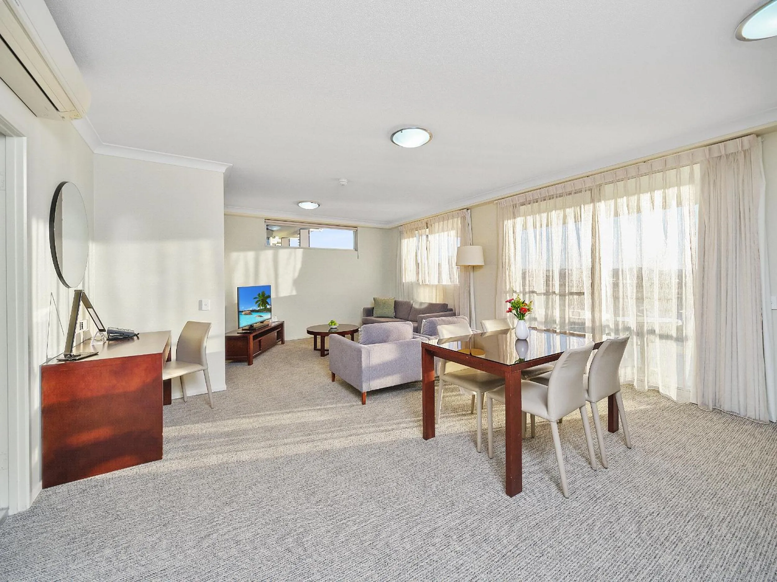 Living room in Quest Breakfast Creek