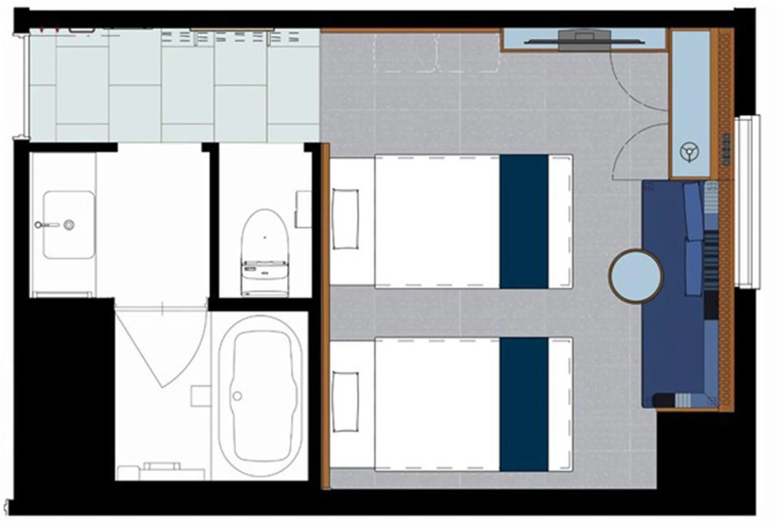 Photo of the whole room in Hotel Gracery Osaka Namba