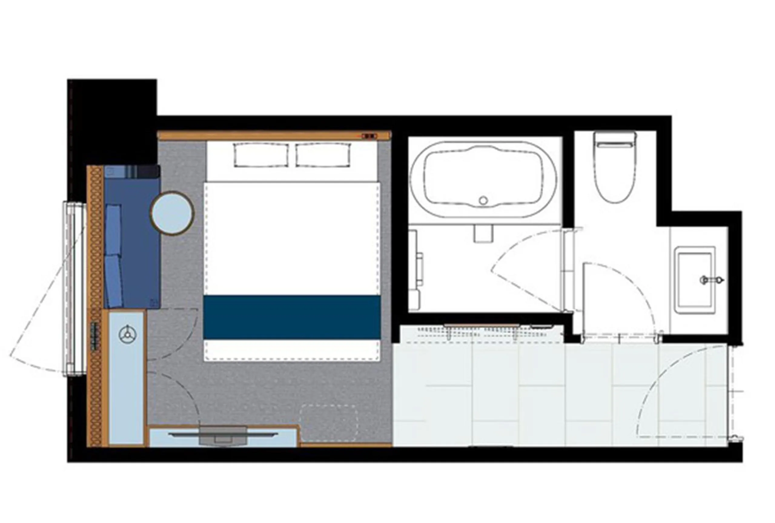 Photo of the whole room in Hotel Gracery Osaka Namba