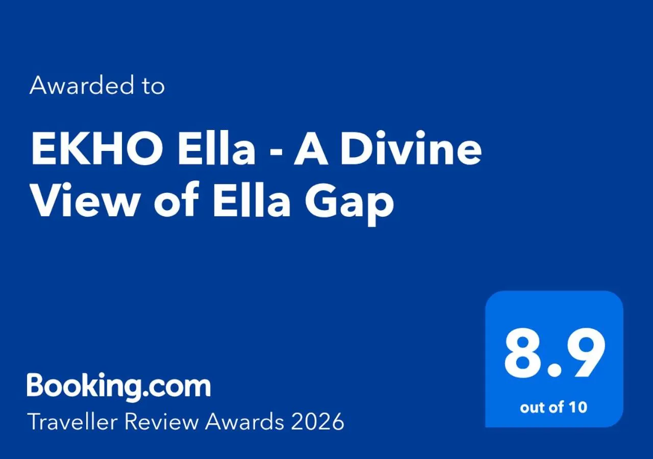 Certificate/Award in EKHO Ella - A Divine View of Ella Gap