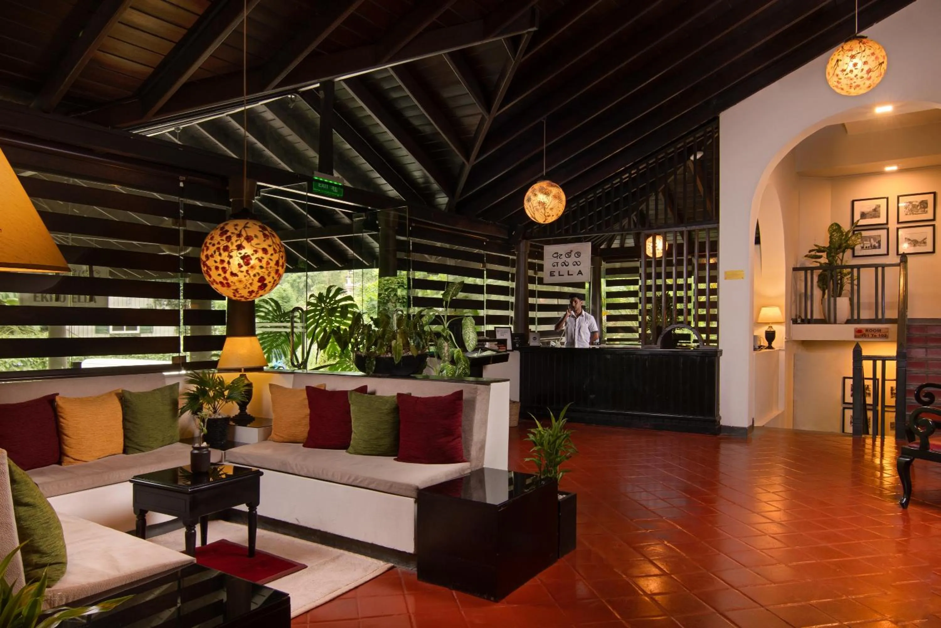 Lobby or reception in EKHO Ella - A Divine View of Ella Gap