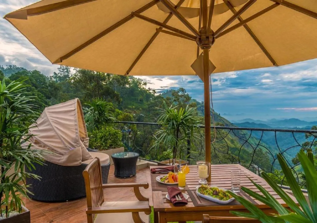 Patio in EKHO Ella - A Divine View of Ella Gap