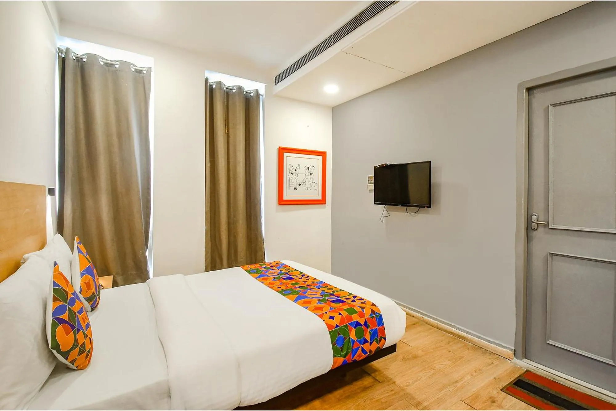 Bed in FabHotel Airport Green Arcade - near Kolkata Airport