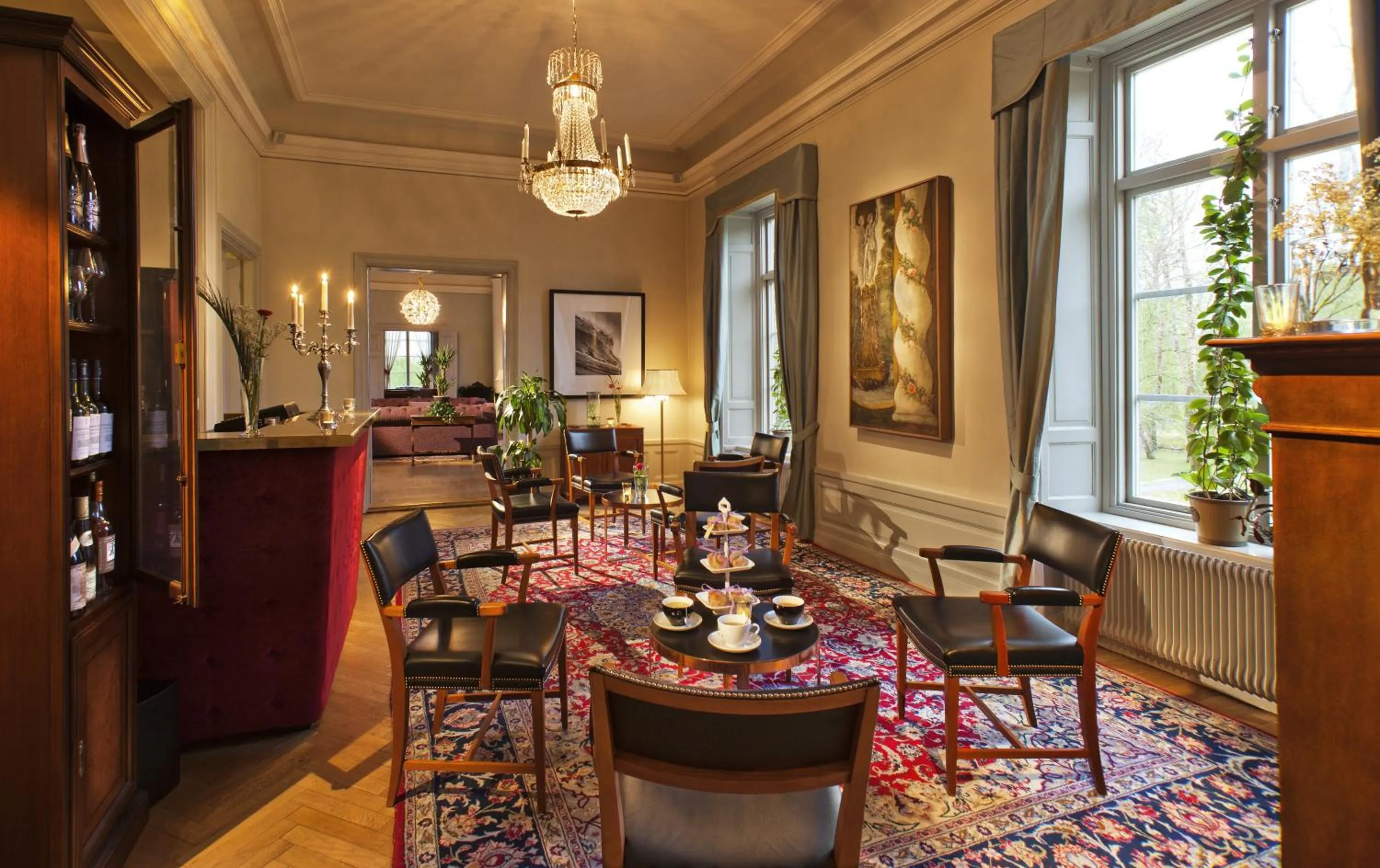 Lobby or reception in Rosersbergs Slottshotell