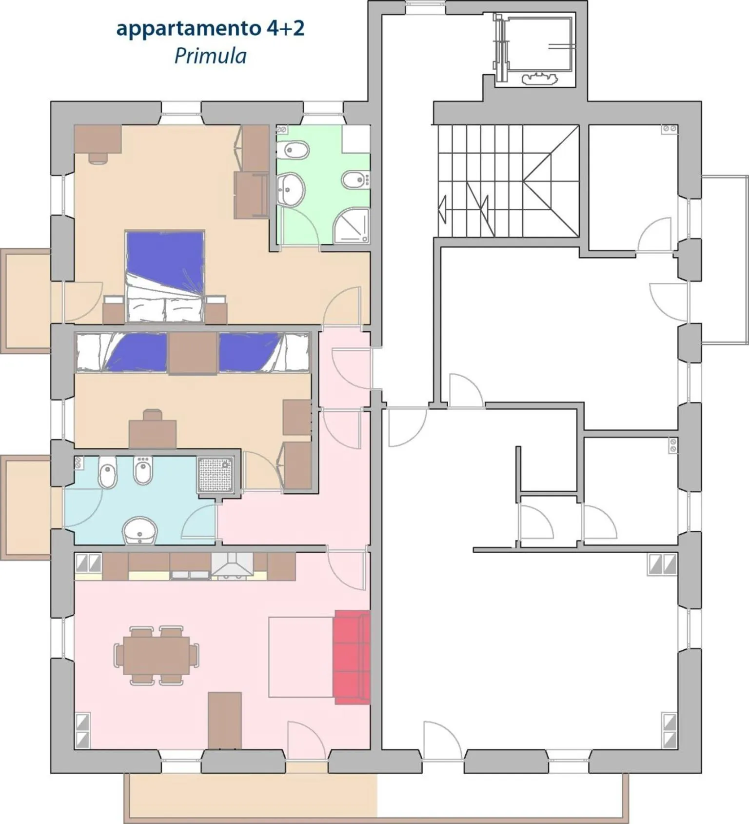 Floor plan in Residenza Domino