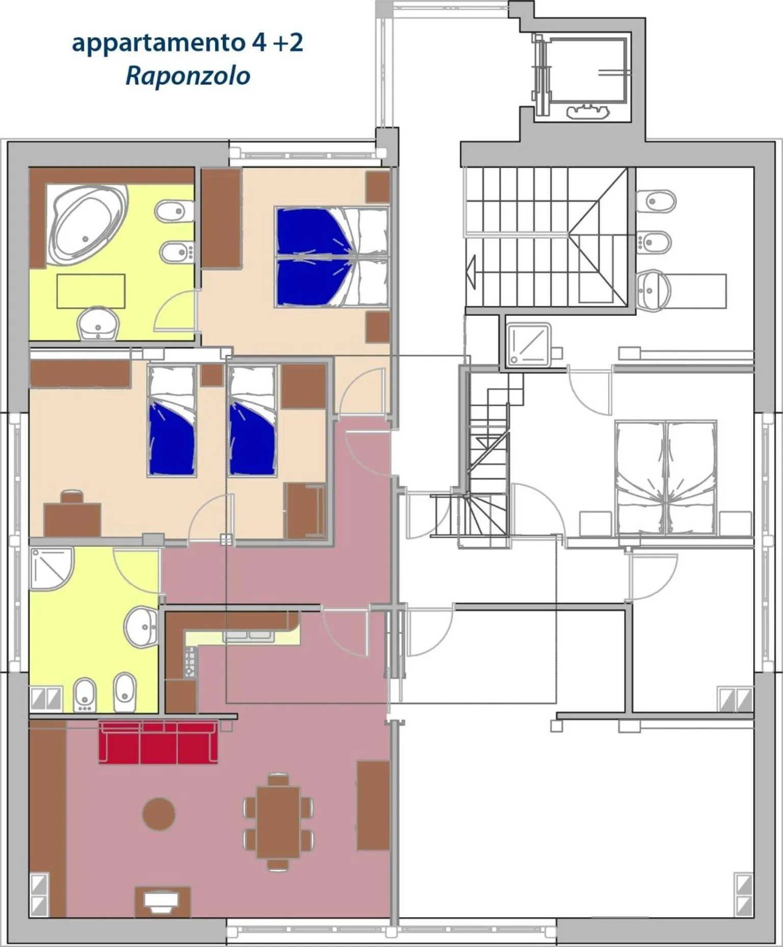 Floor plan in Residenza Domino