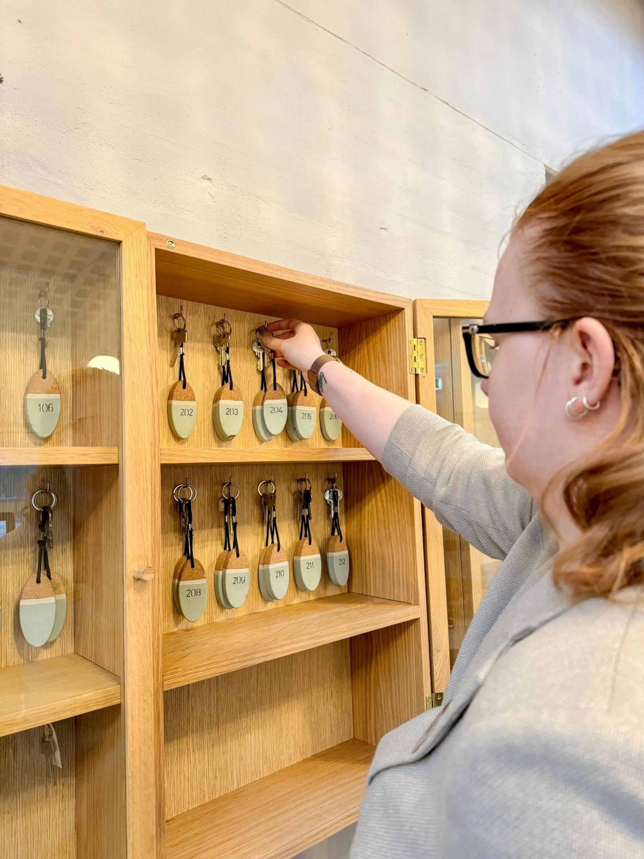 Lobby or reception in Strandhotel Klitrosen