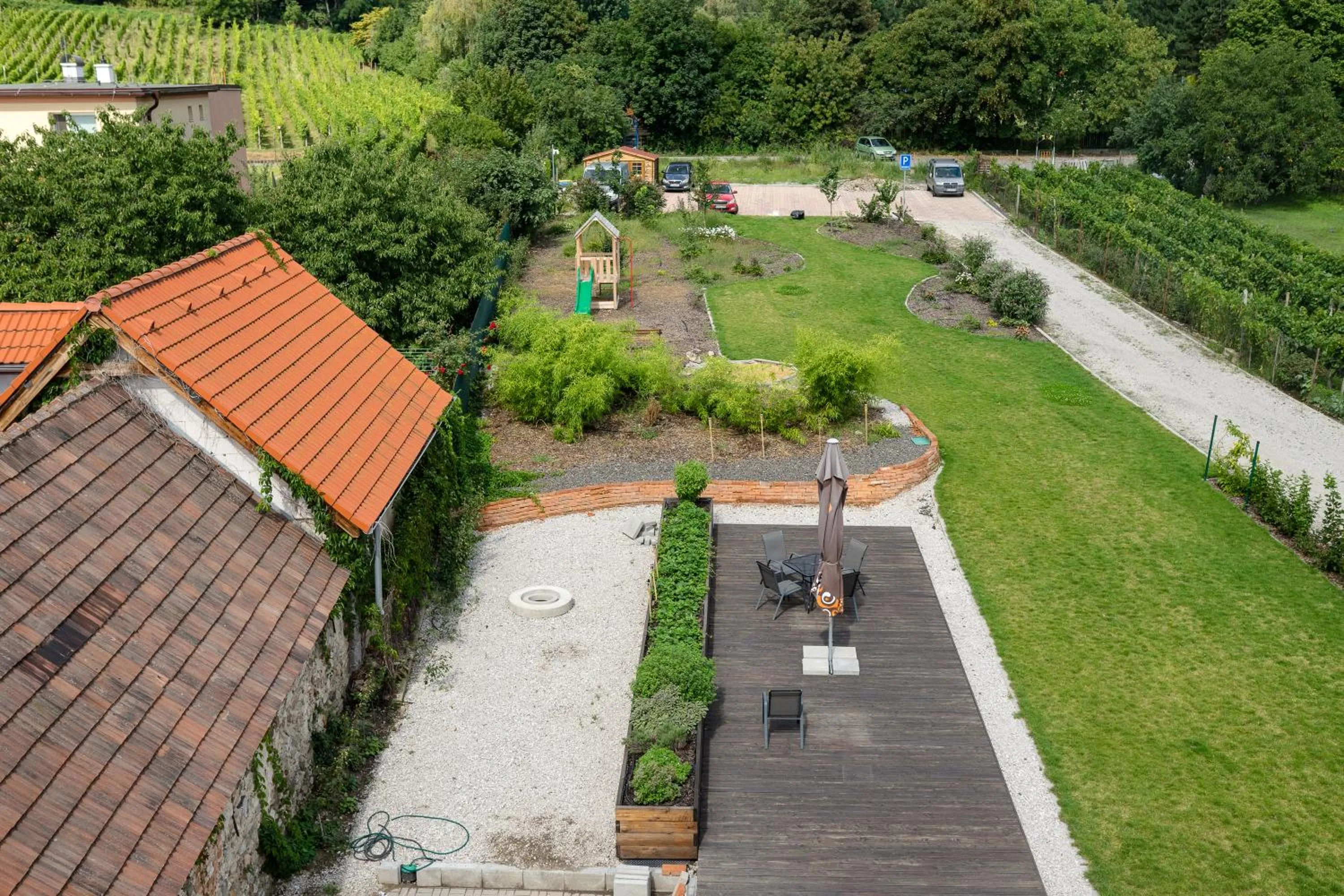 Garden in BIVIO hotel