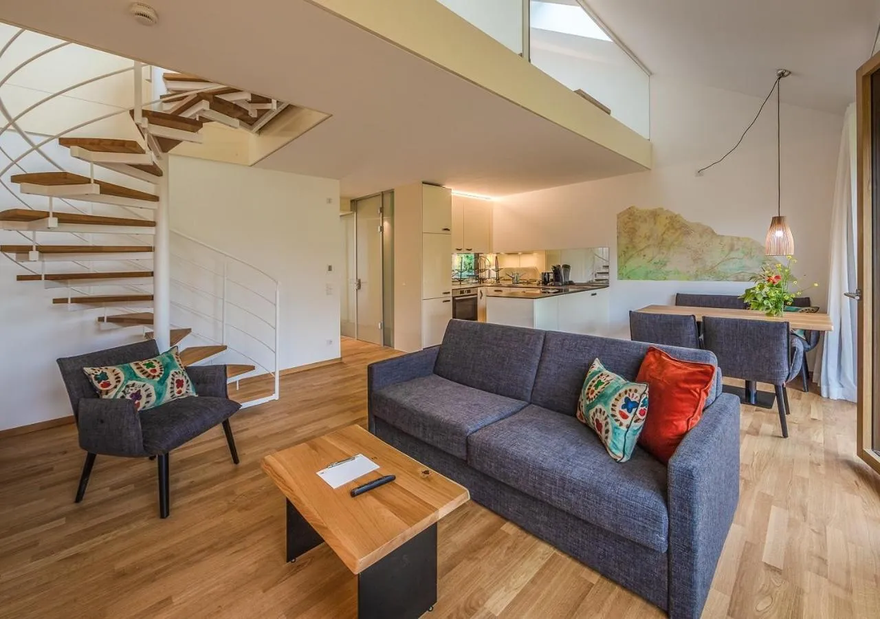 Kitchen or kitchenette in Ferienwohnungen Boardinghouse Bodensee