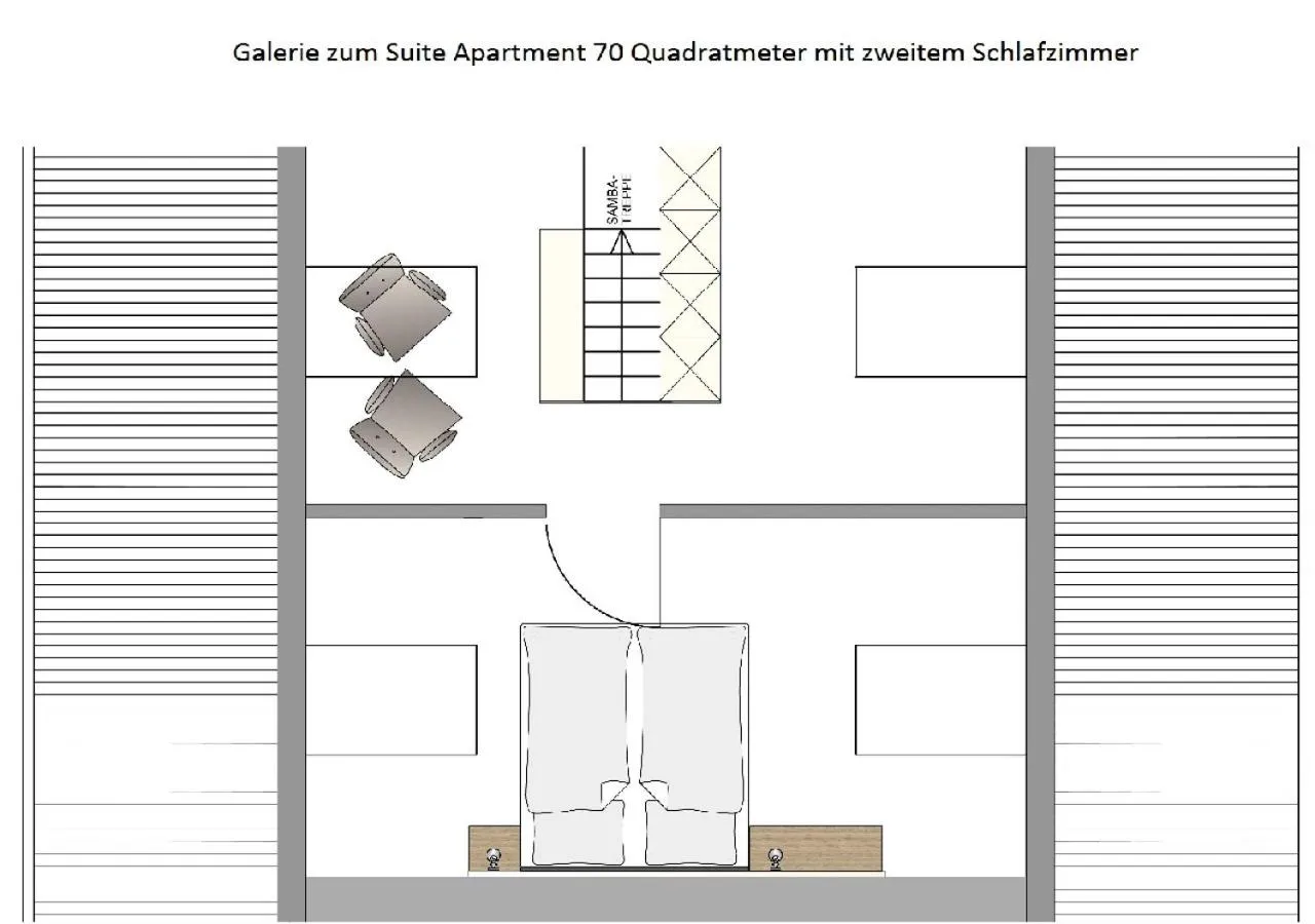 Floor plan in Ferienwohnungen Boardinghouse Bodensee