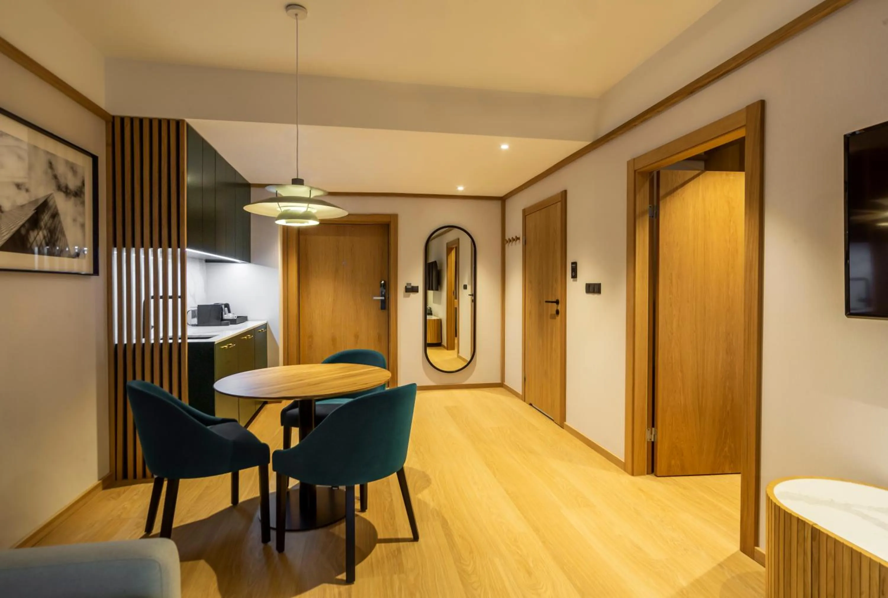 Kitchen or kitchenette in Radisson Hotel & Apartments Gdansk