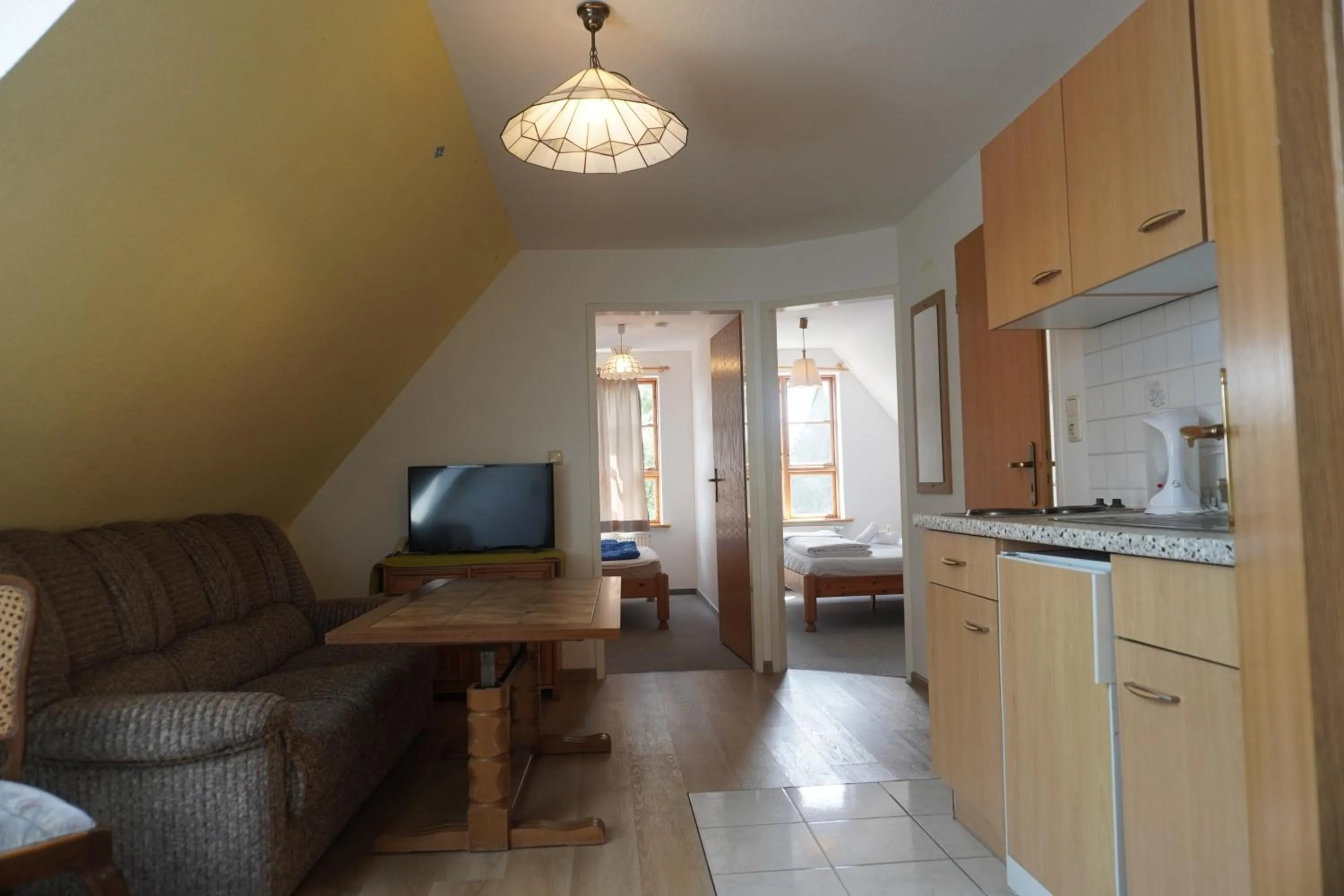 Kitchen or kitchenette in Alcor Hotel Feriendorf an der Ostsee