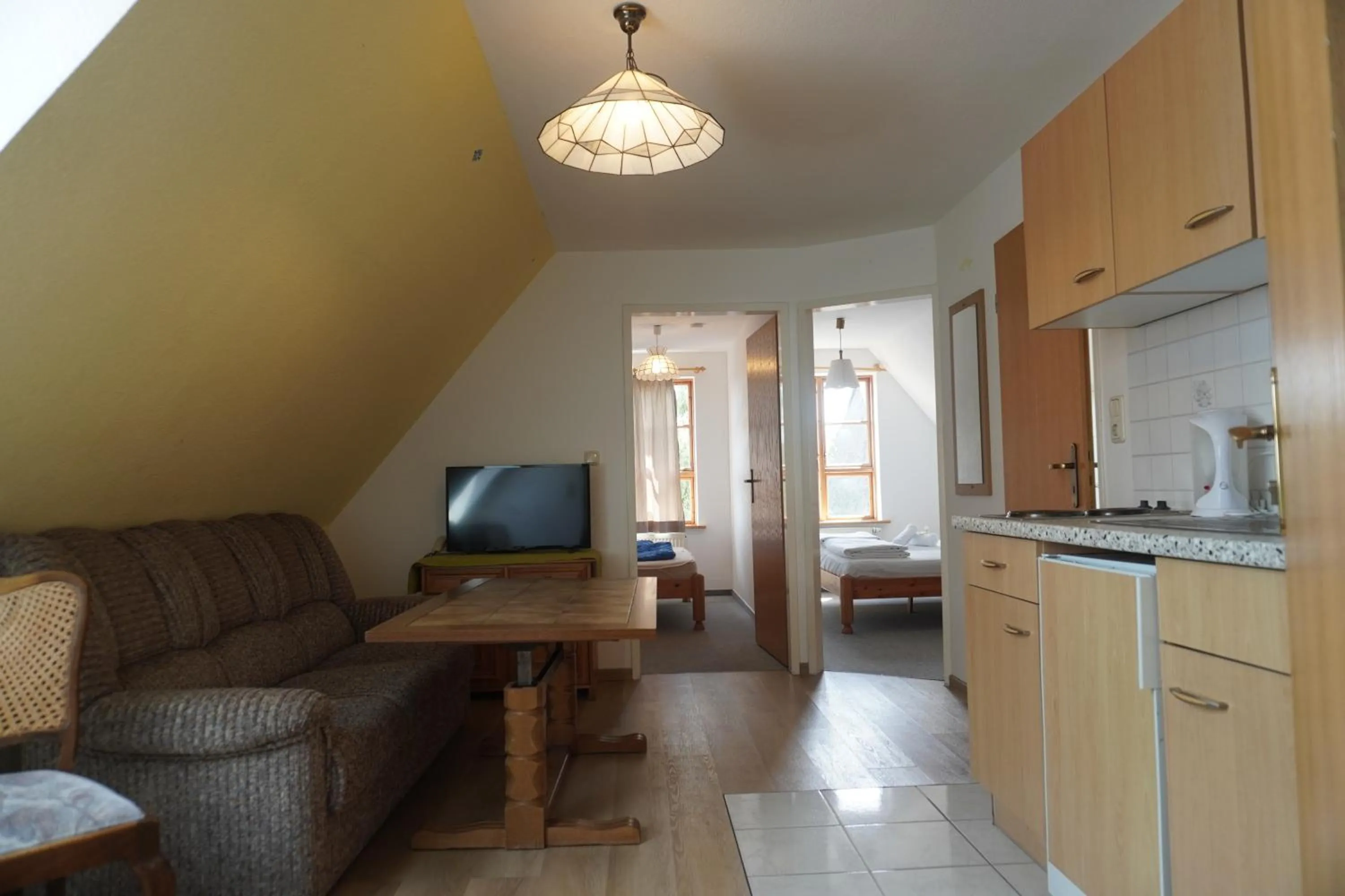 Kitchen or kitchenette in Alcor Hotel Feriendorf an der Ostsee