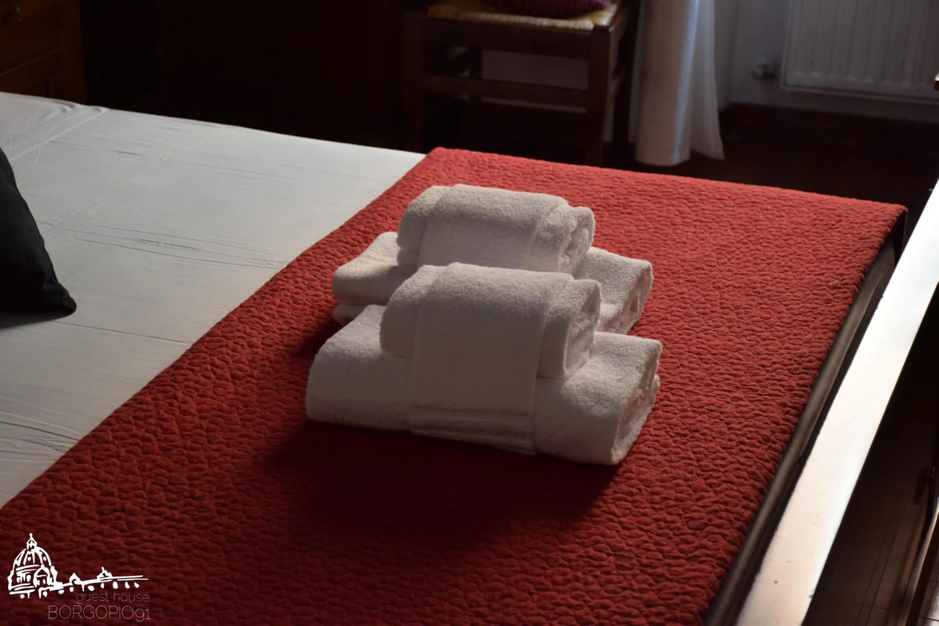 Bedroom in Borgo Pio 91