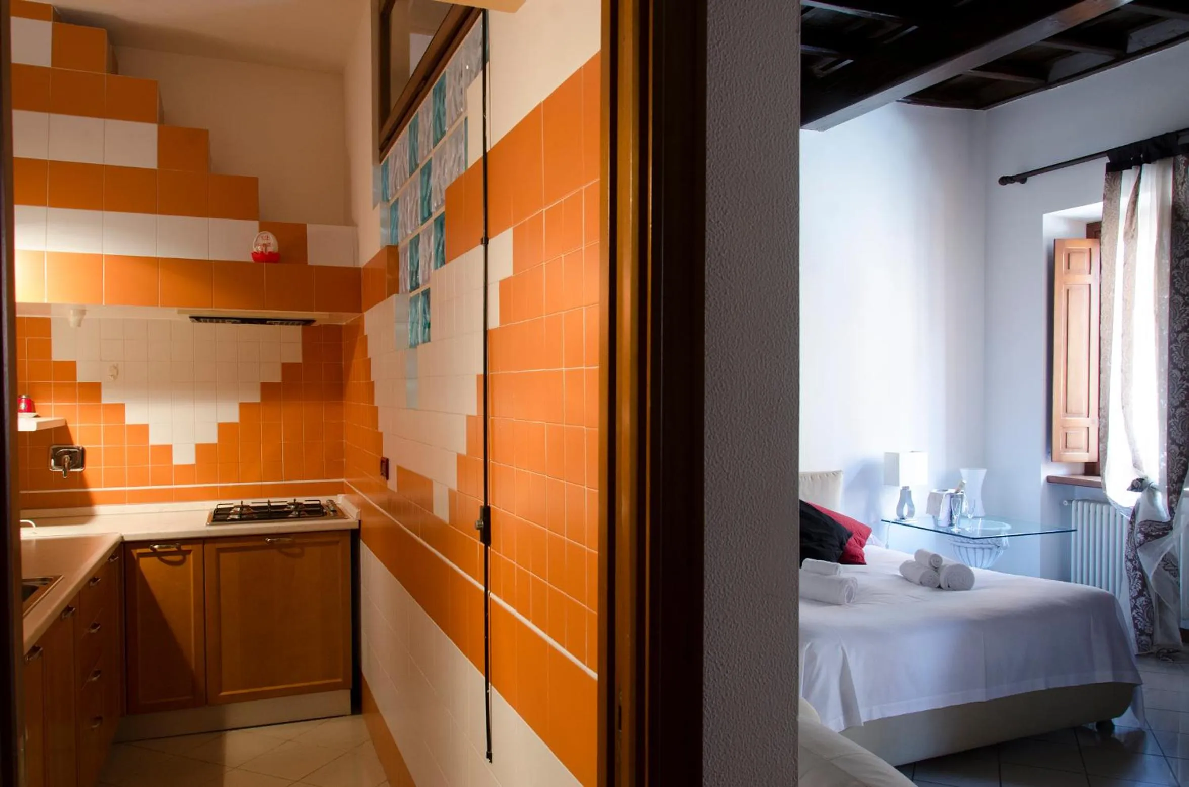 Kitchen or kitchenette in Borgo Pio 91