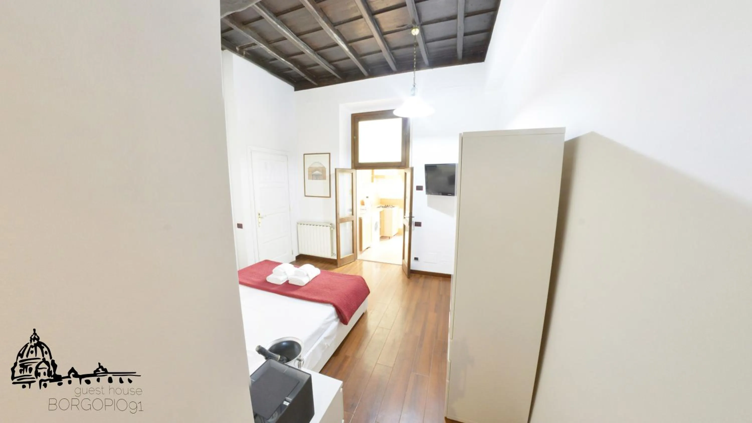 Bedroom, Bed in Borgo Pio 91
