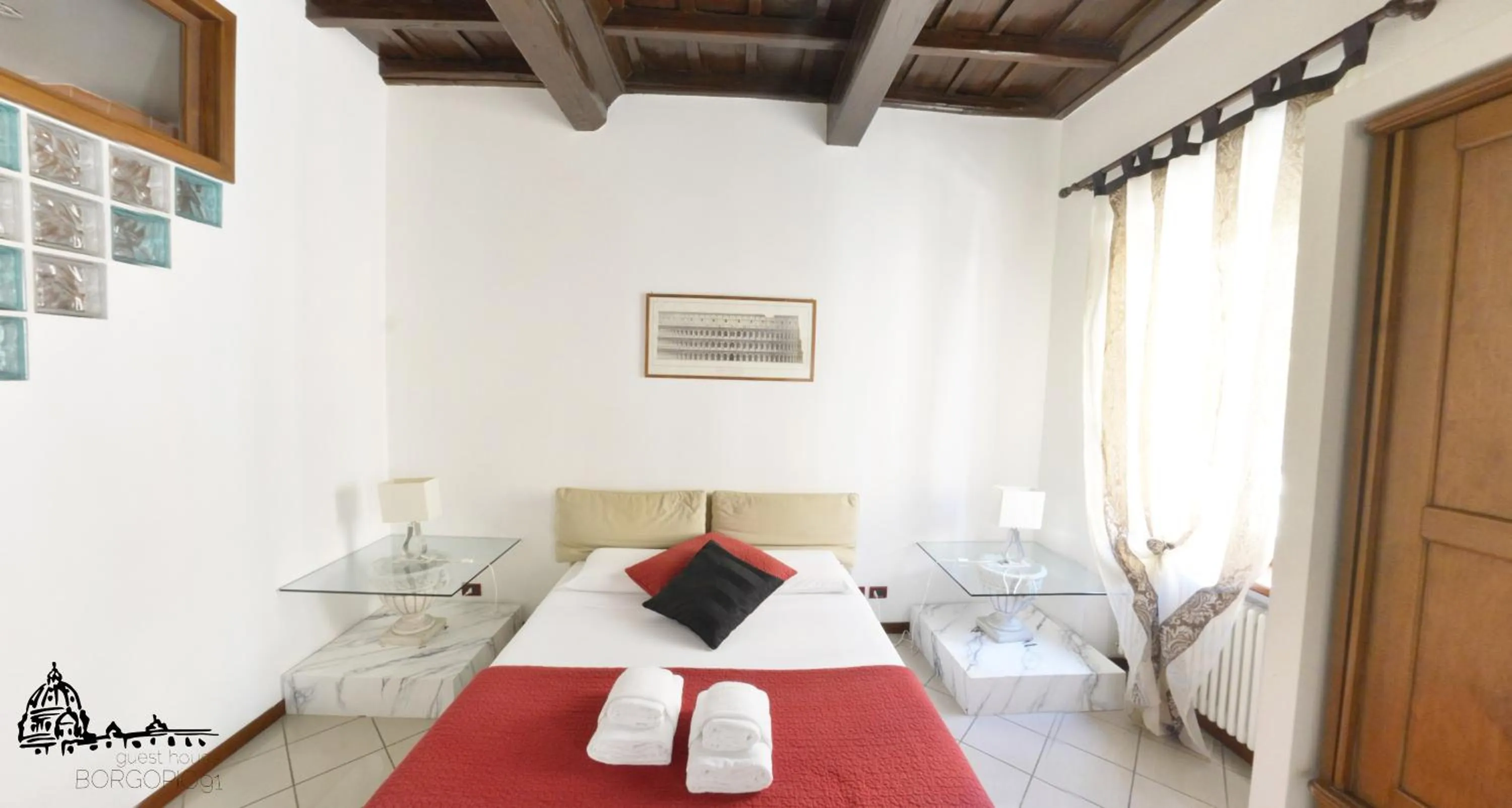 Bedroom, Bed in Borgo Pio 91