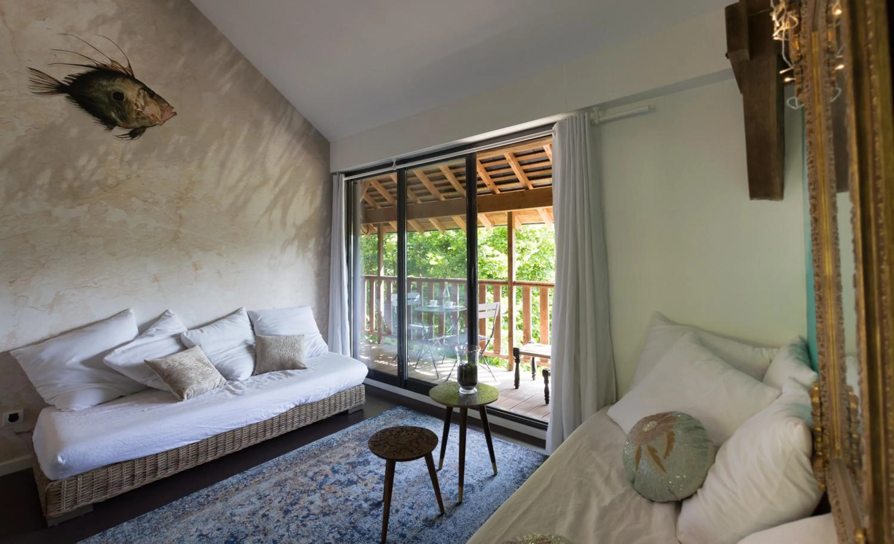 Living room in La Haute Forge B&B